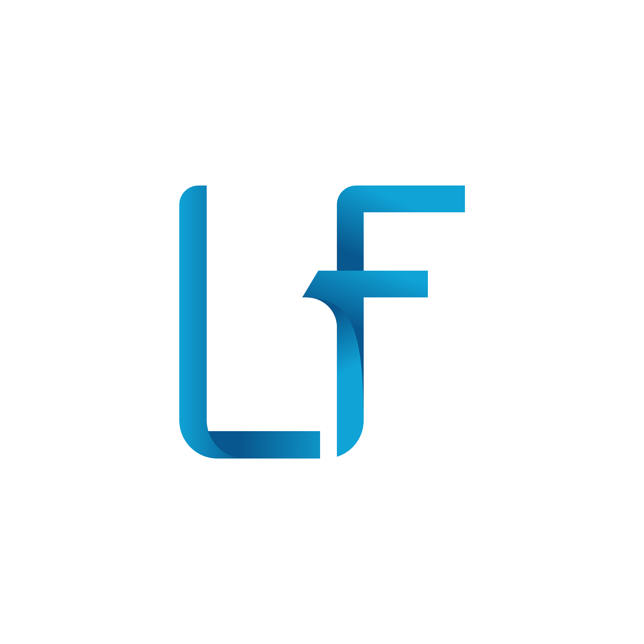 initial lf letter business logo design template