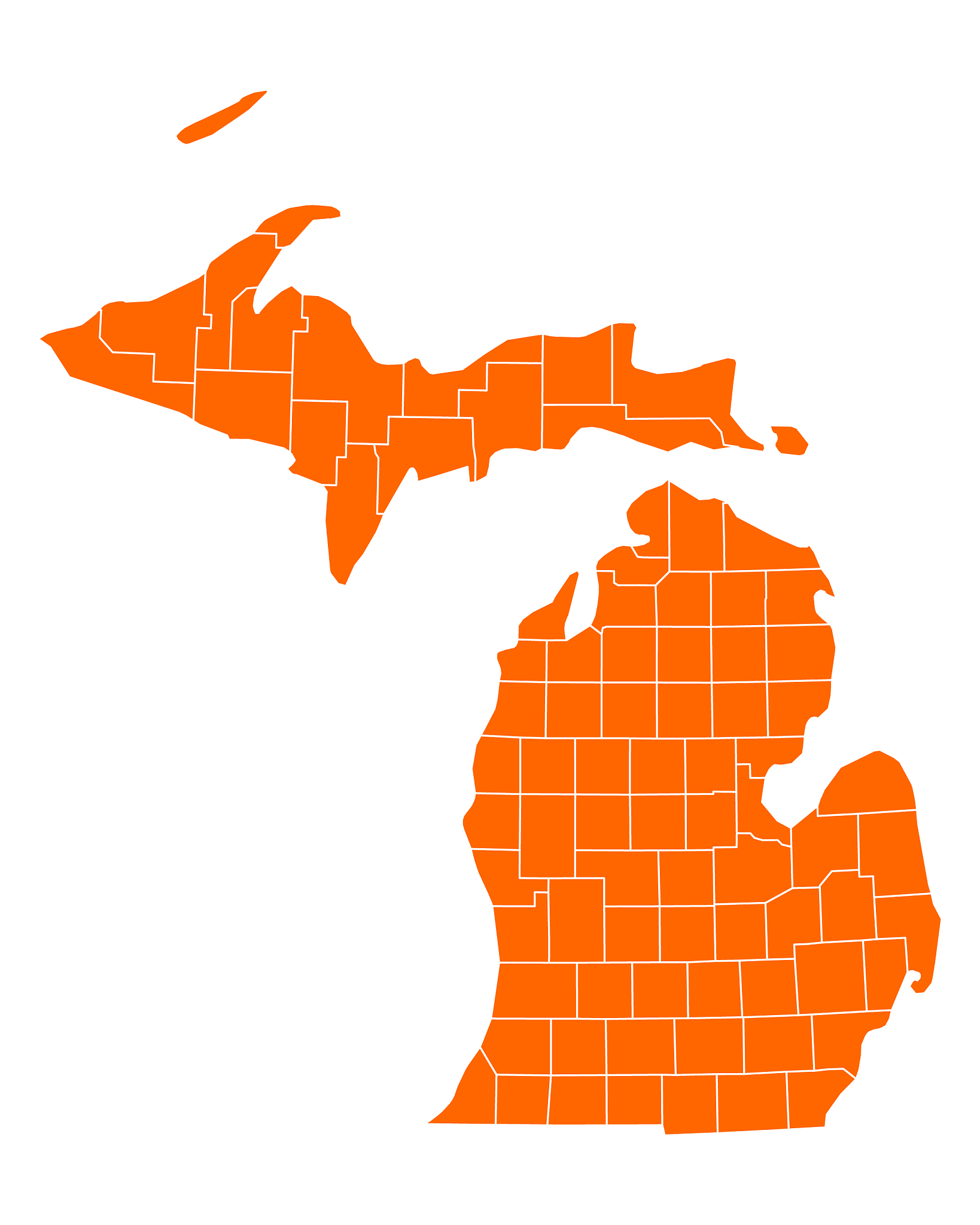 map of michigan