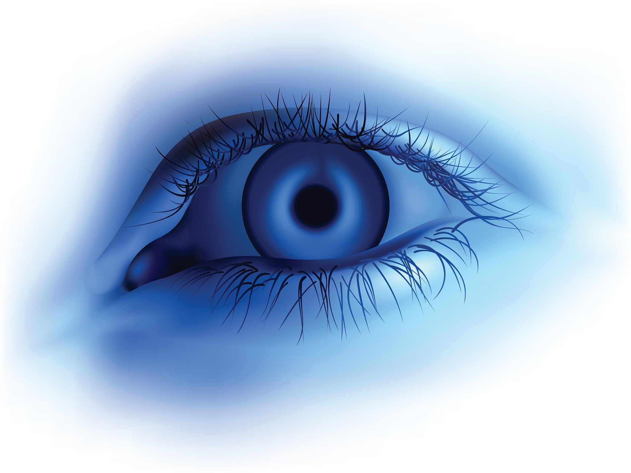 human blue eye