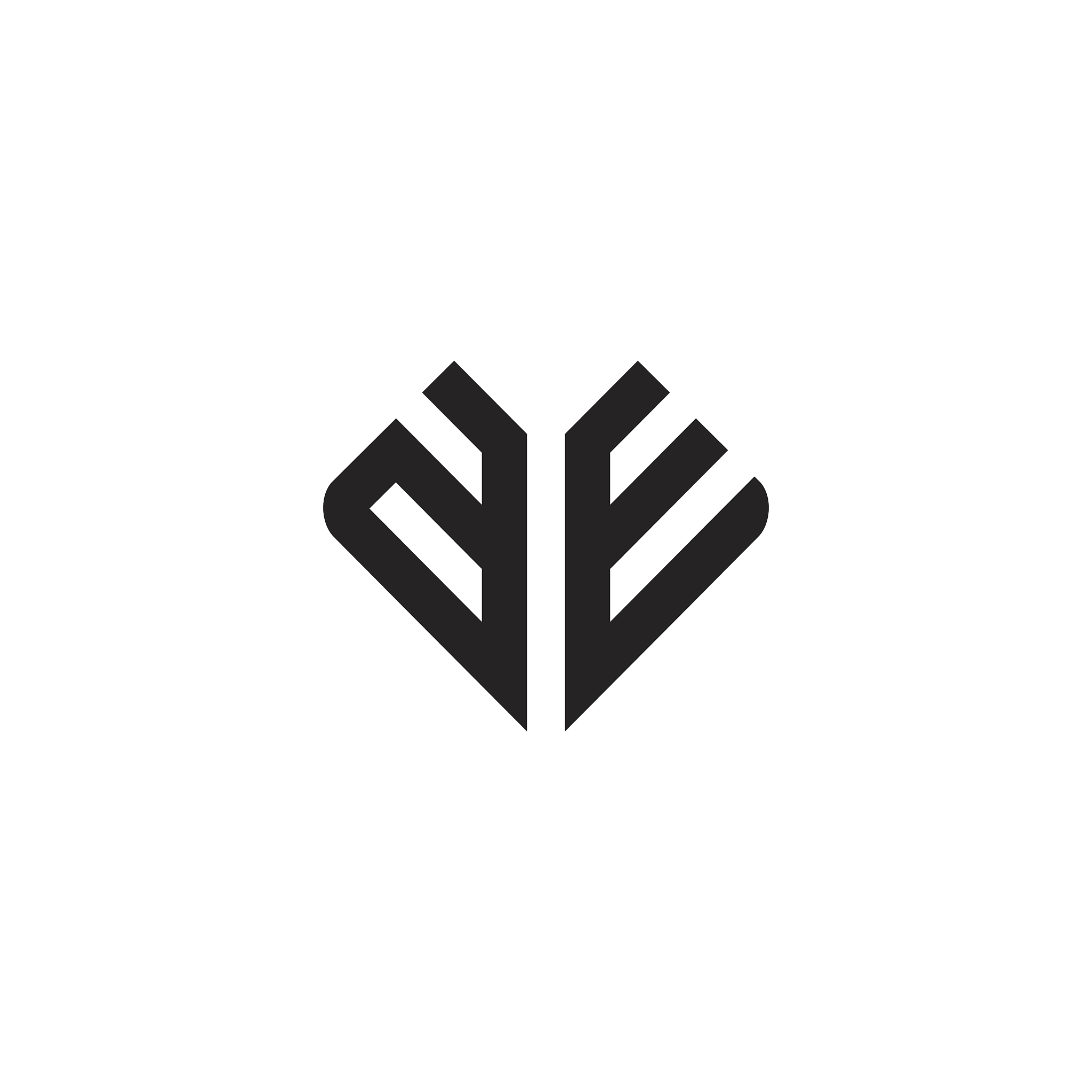 ae letter logo icon design template elements