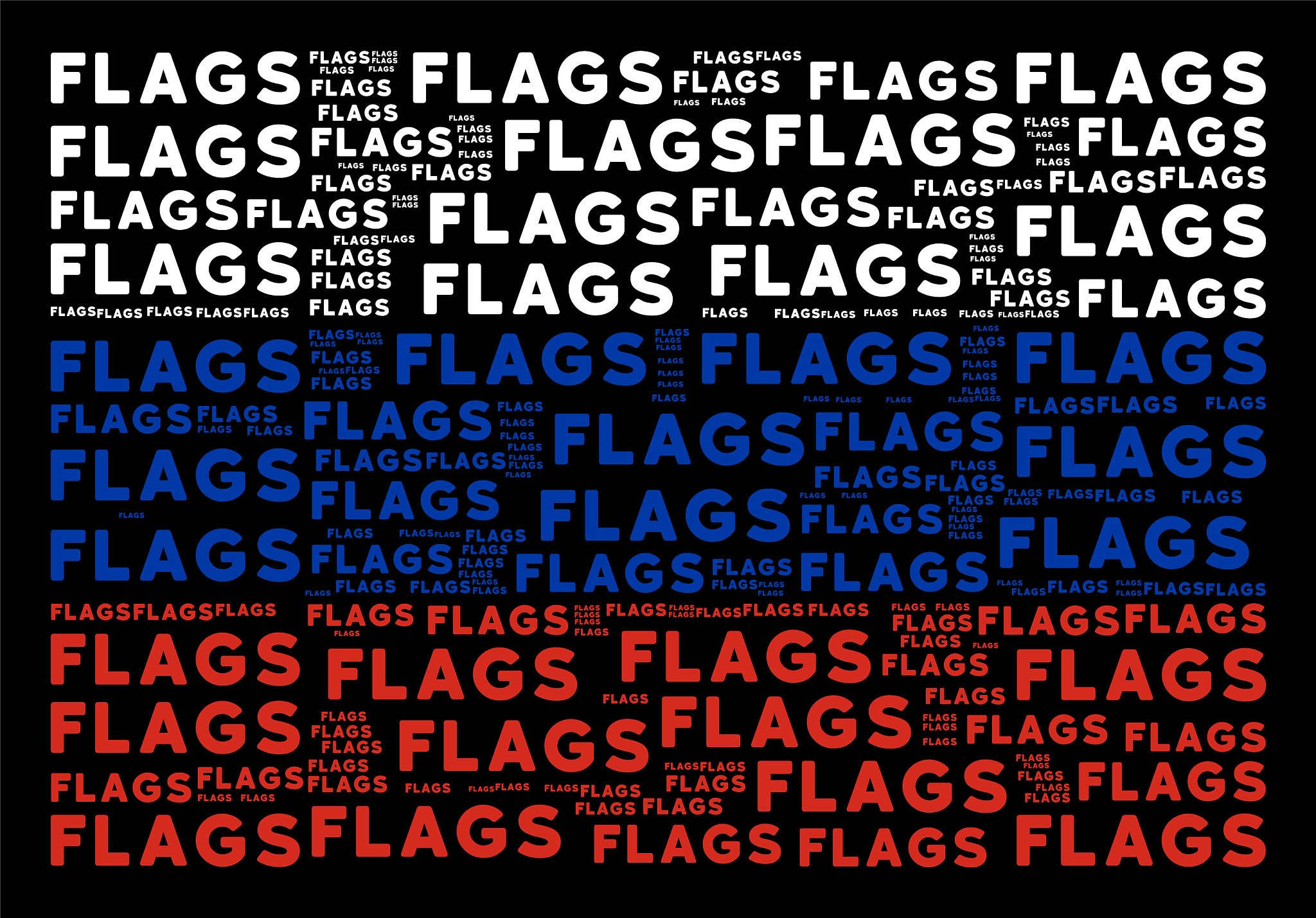 russia flag mosaic of flags words