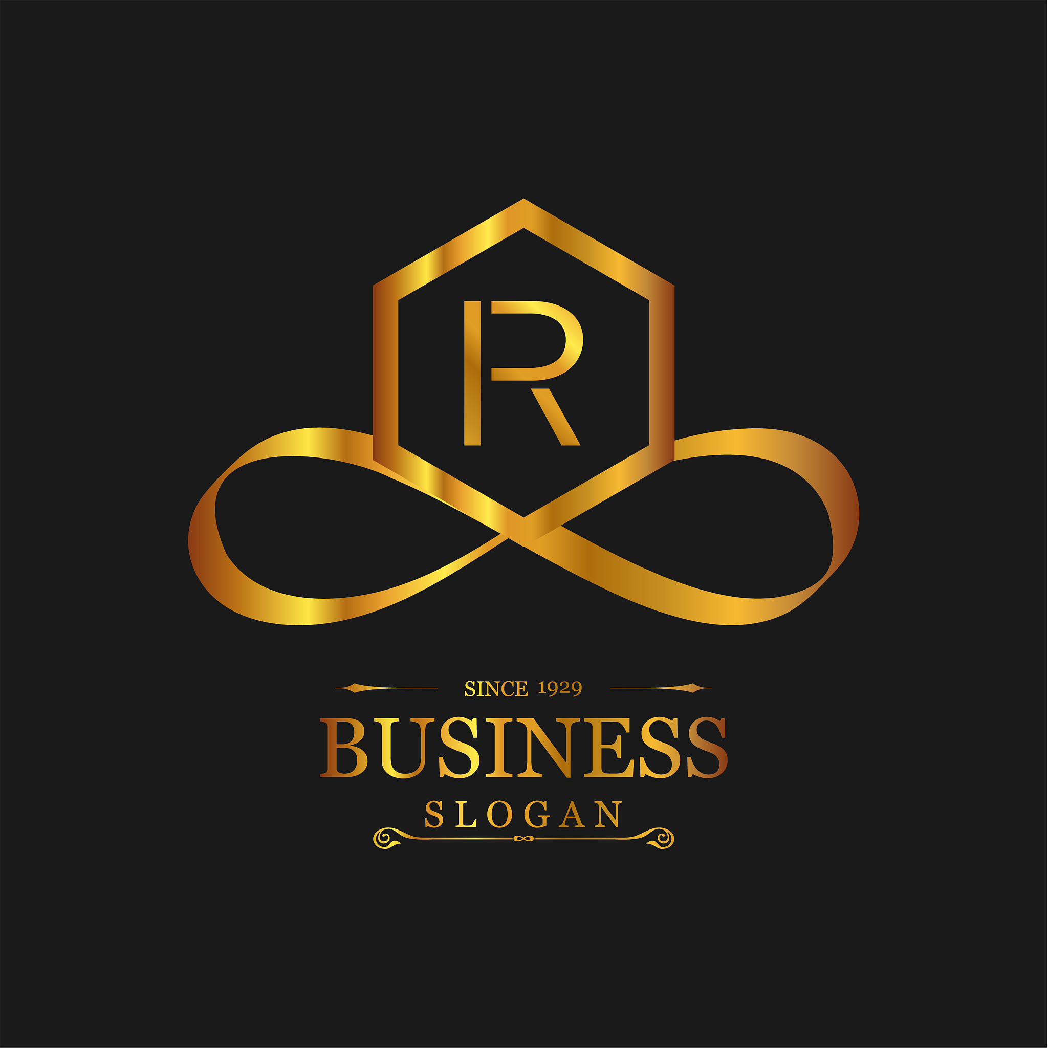 alphabetical logo design and typography