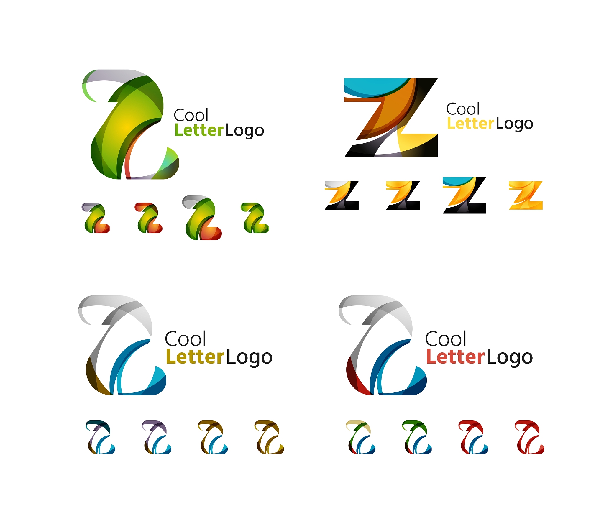 letter business emblem collection