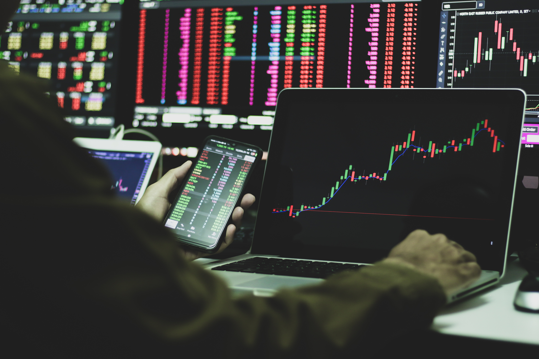 stock exchange market concept