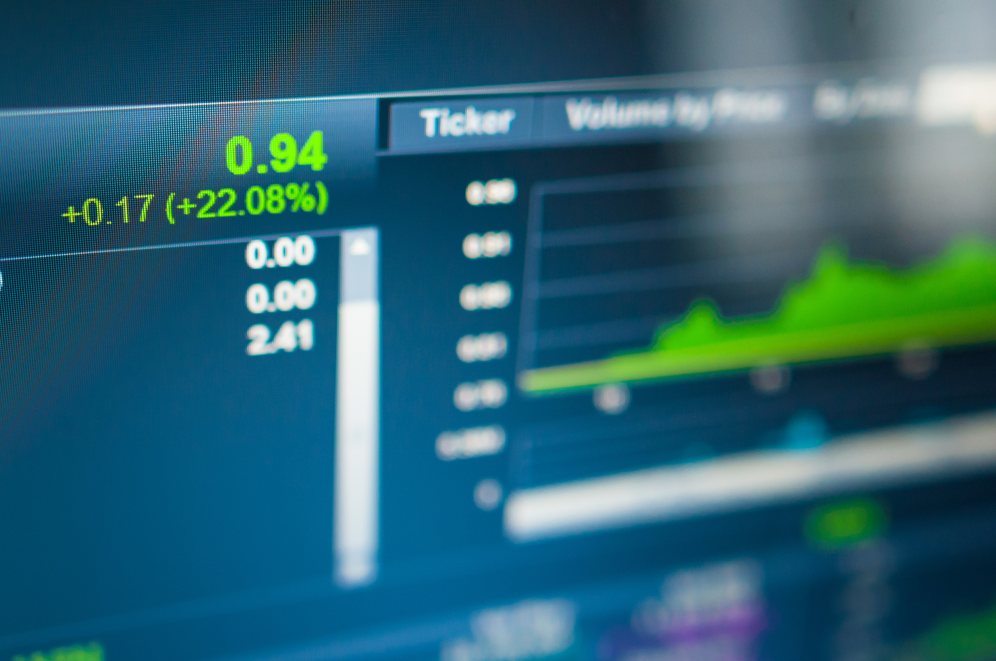 stock market graph.