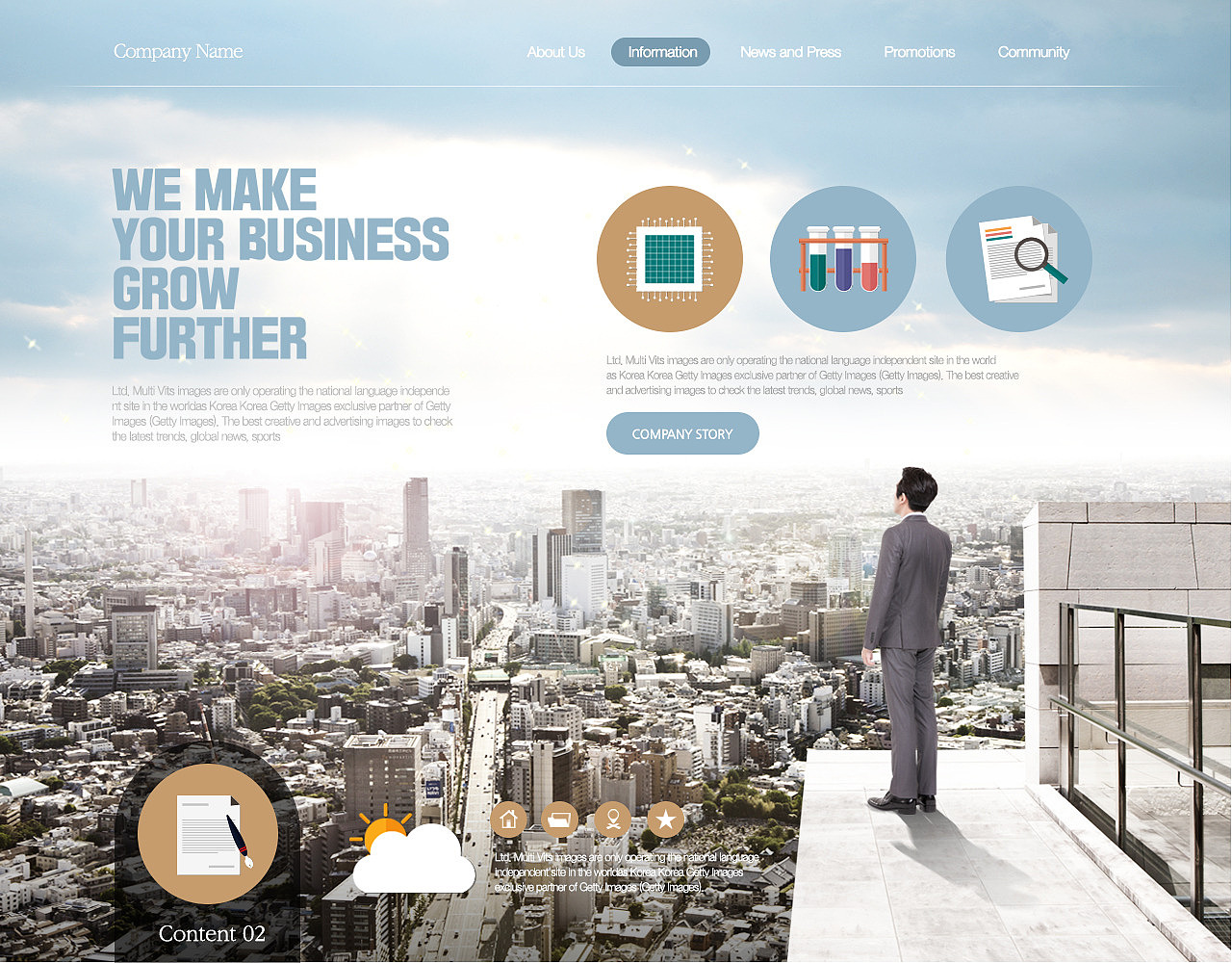 business web template