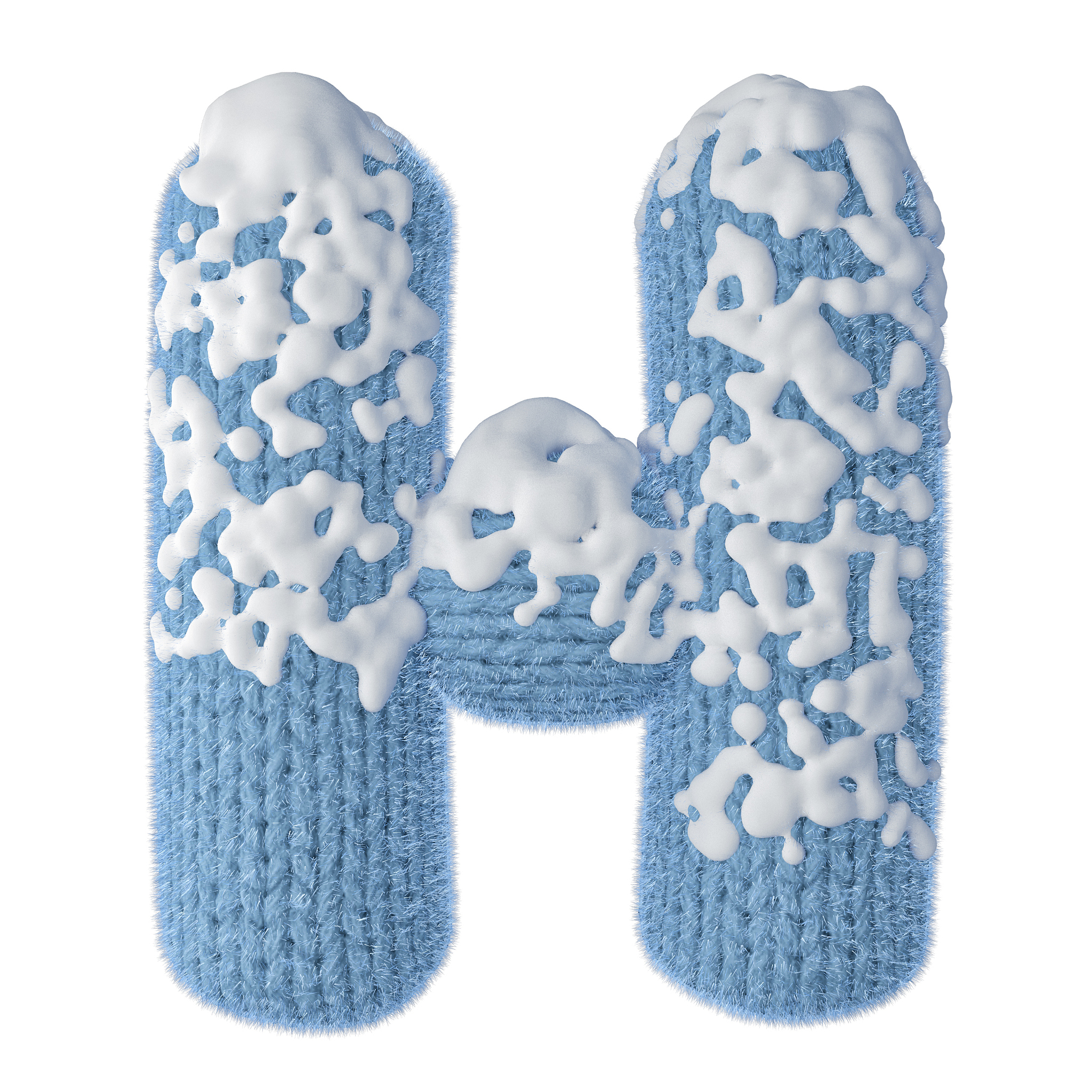 英文字母<strong>h</strong>,雪,羊毛,有包装的,字母,绘画插图,符号,特写,冬天