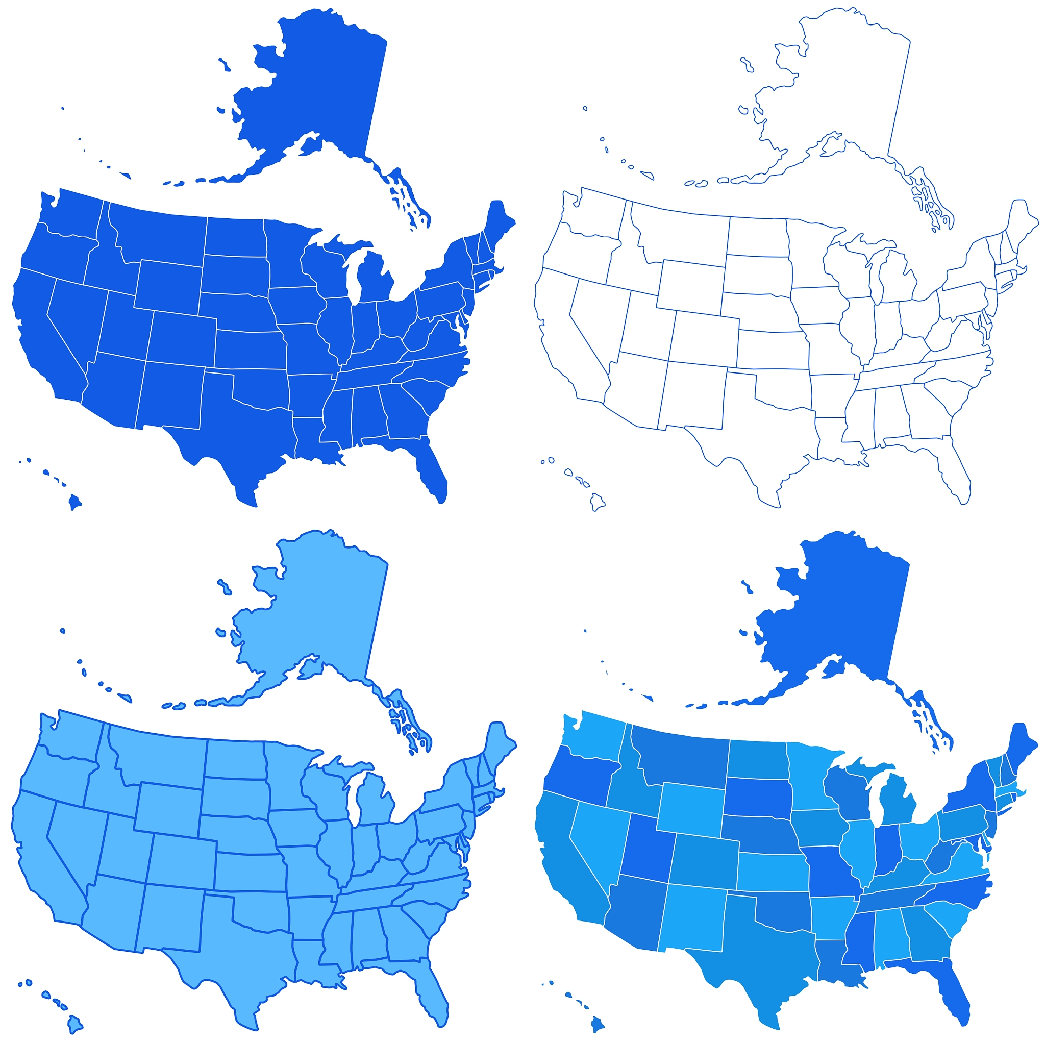 usa map set