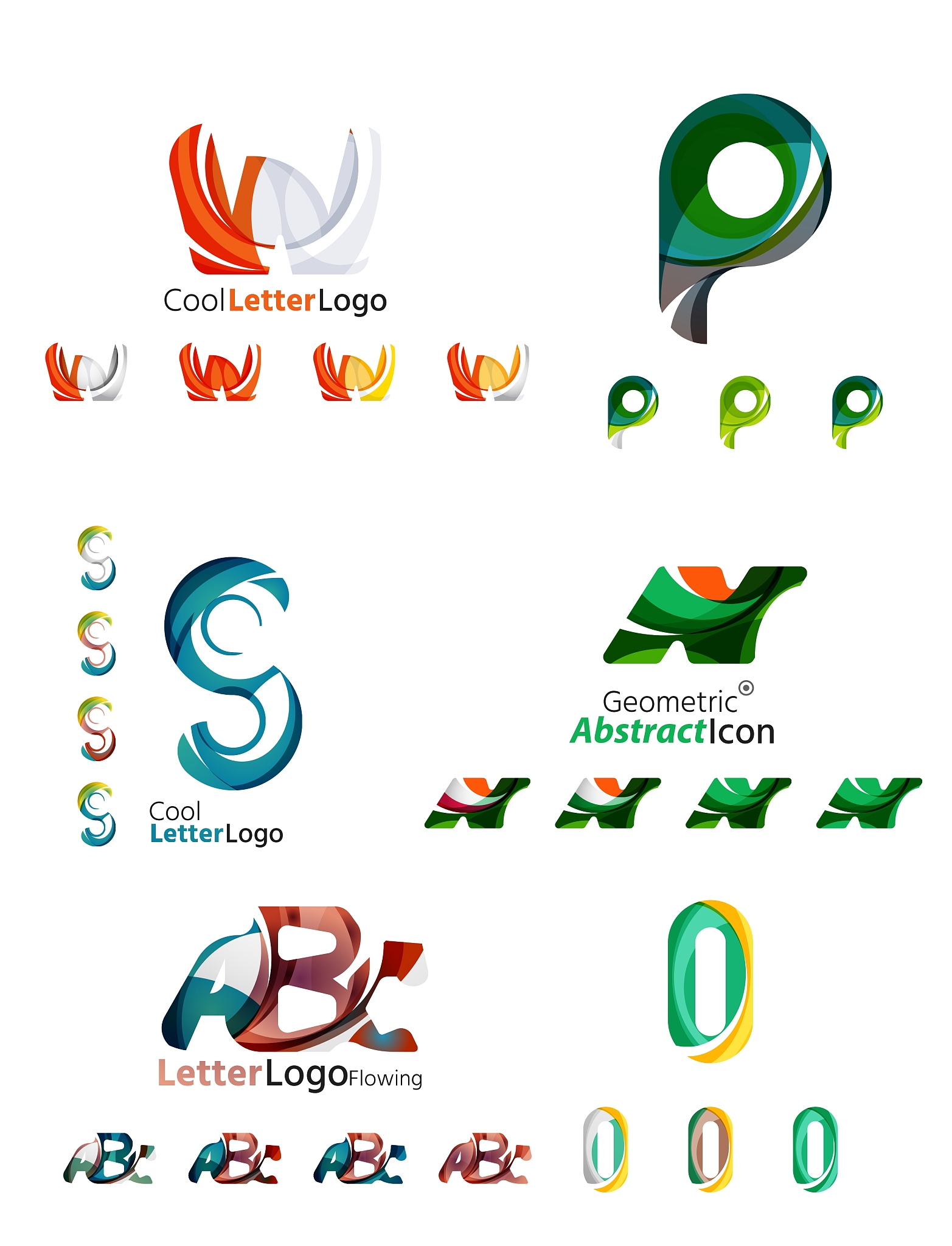 letter business emblem collection