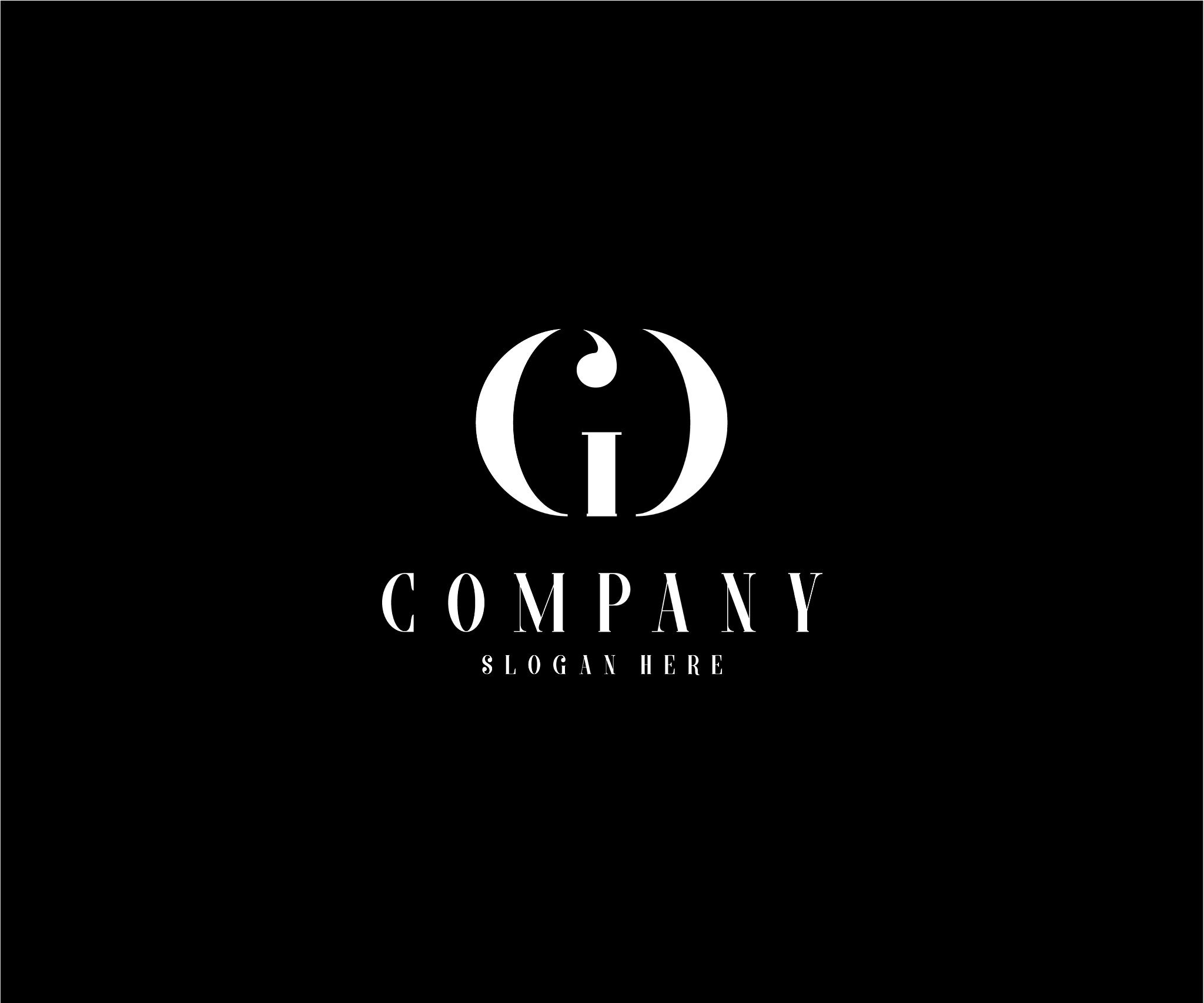 minimal monogram elegant gd logo