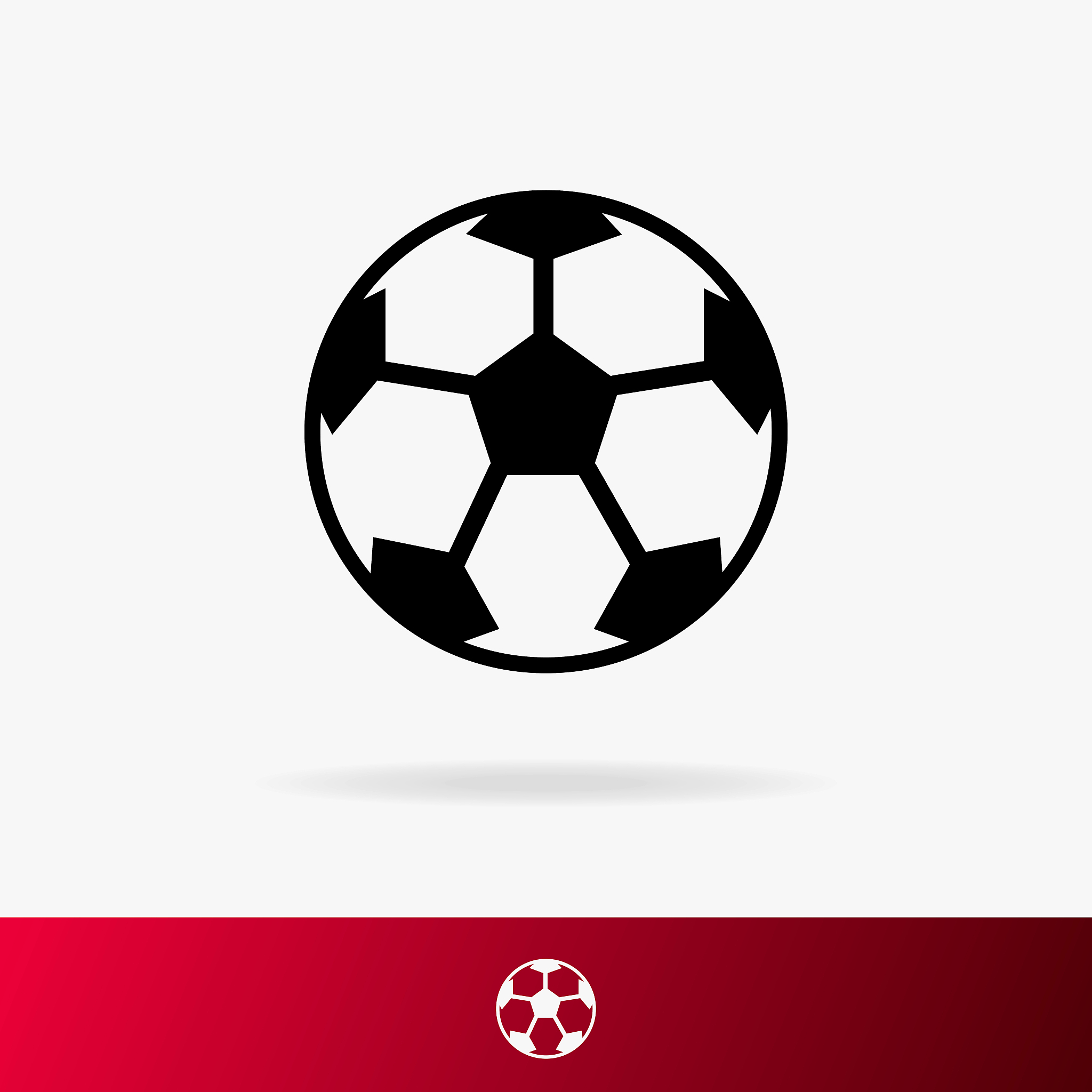 ball for football icon set isolated on background for tournament