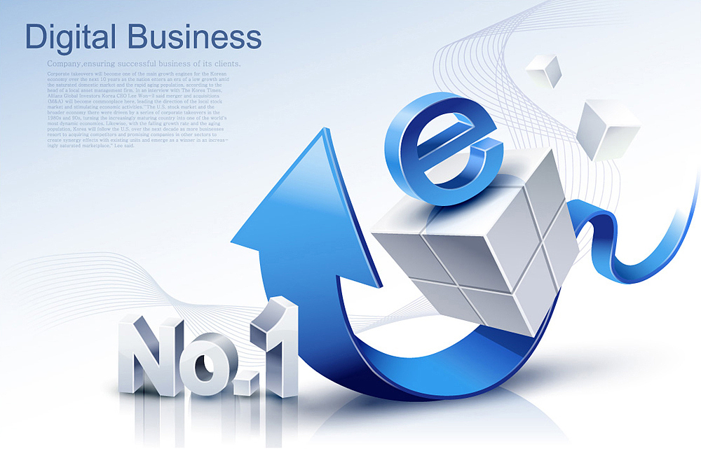 business themed digitally generated background