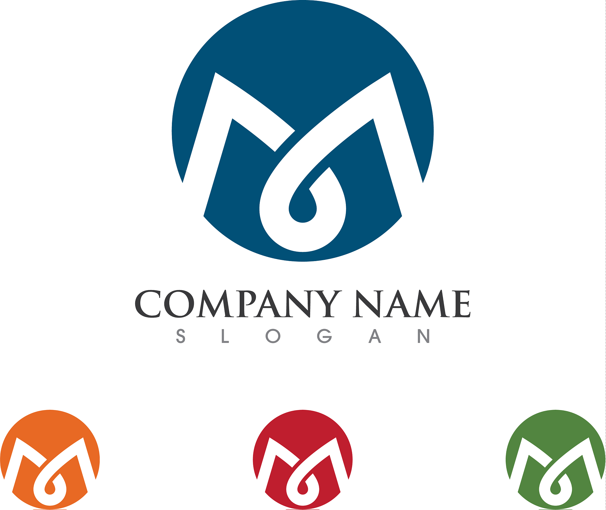 business corporate abstract unity logo design