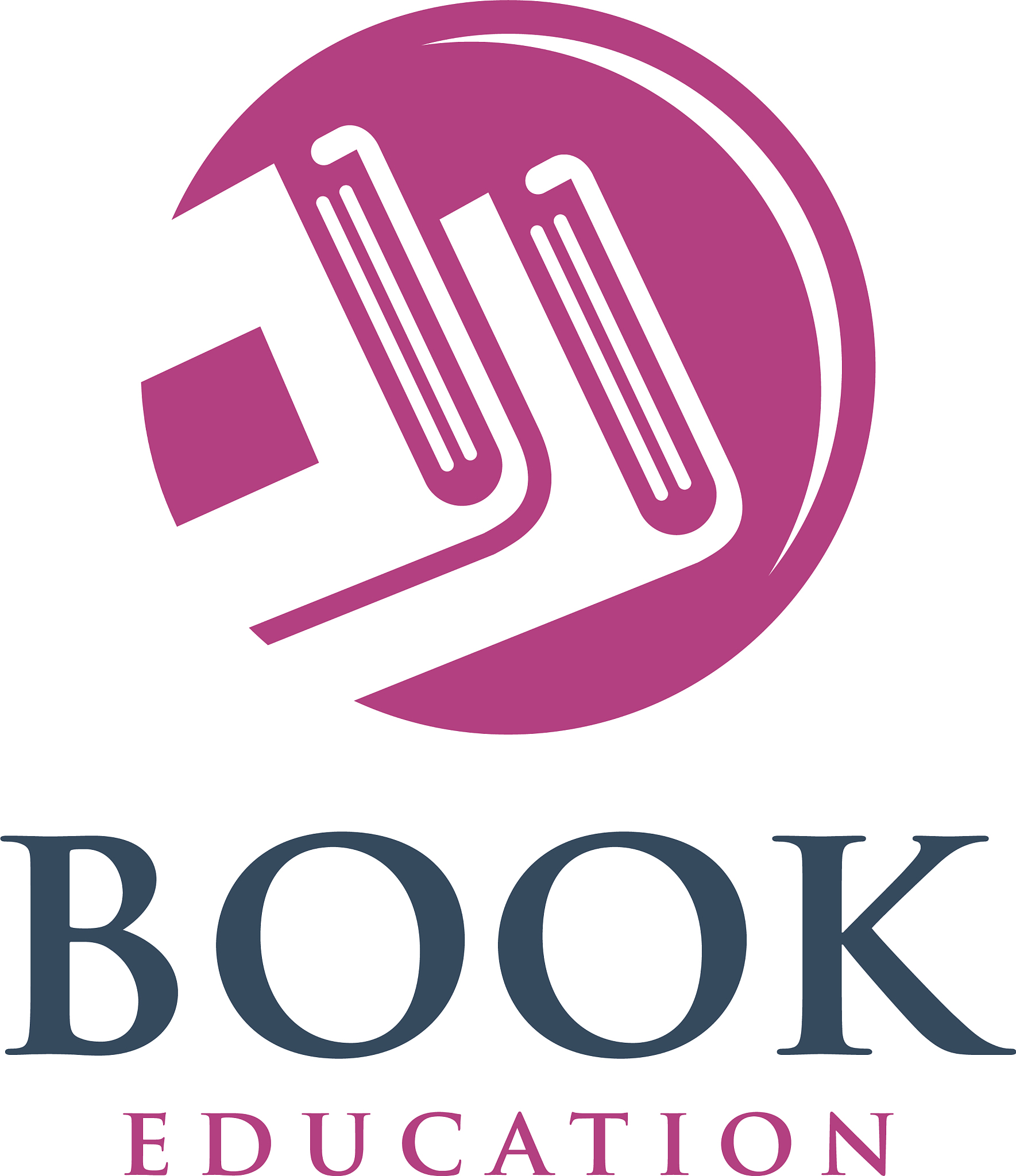 educational book logo design