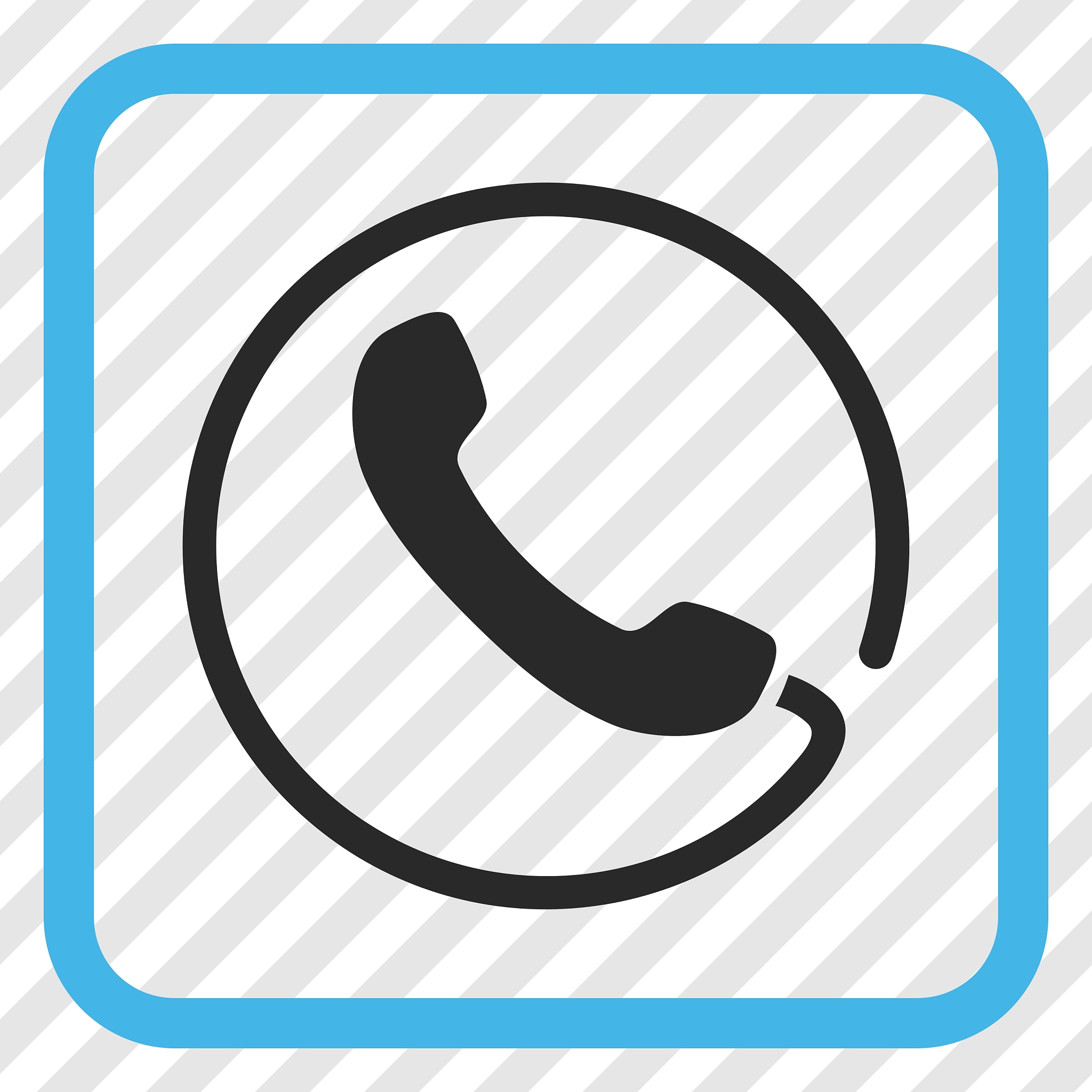 phone icon in a frame