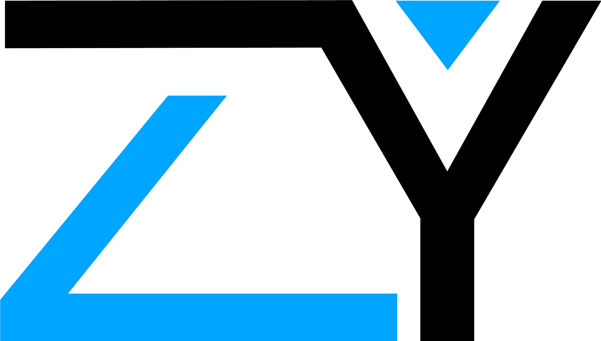 initial letter zy logo template design