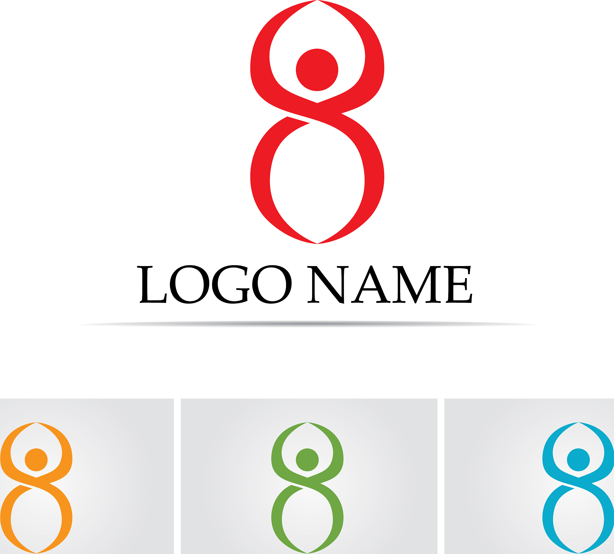 infinity logo and symbol template icons app