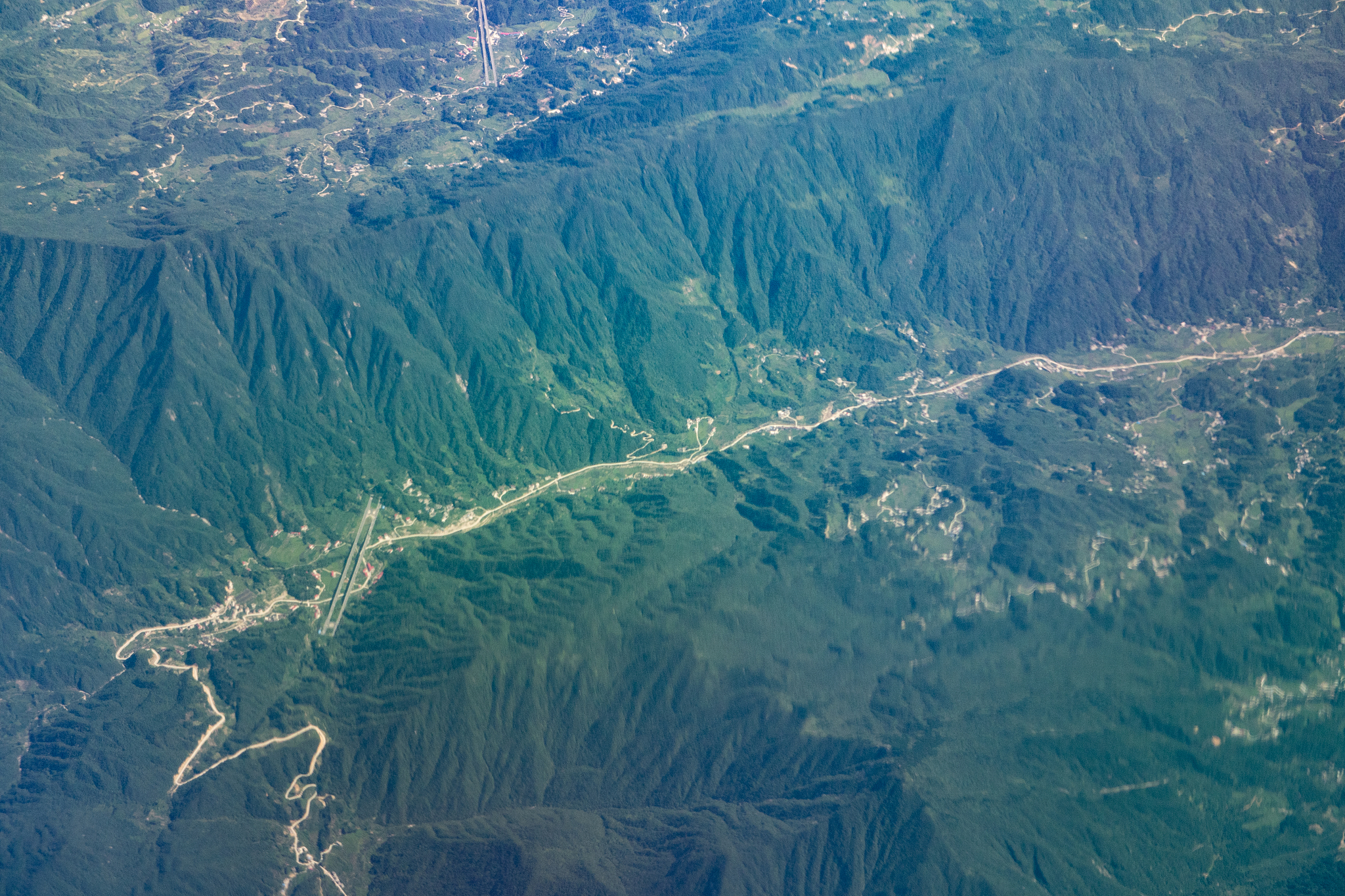 anqing city in anhui province of china daytime aerial view from 