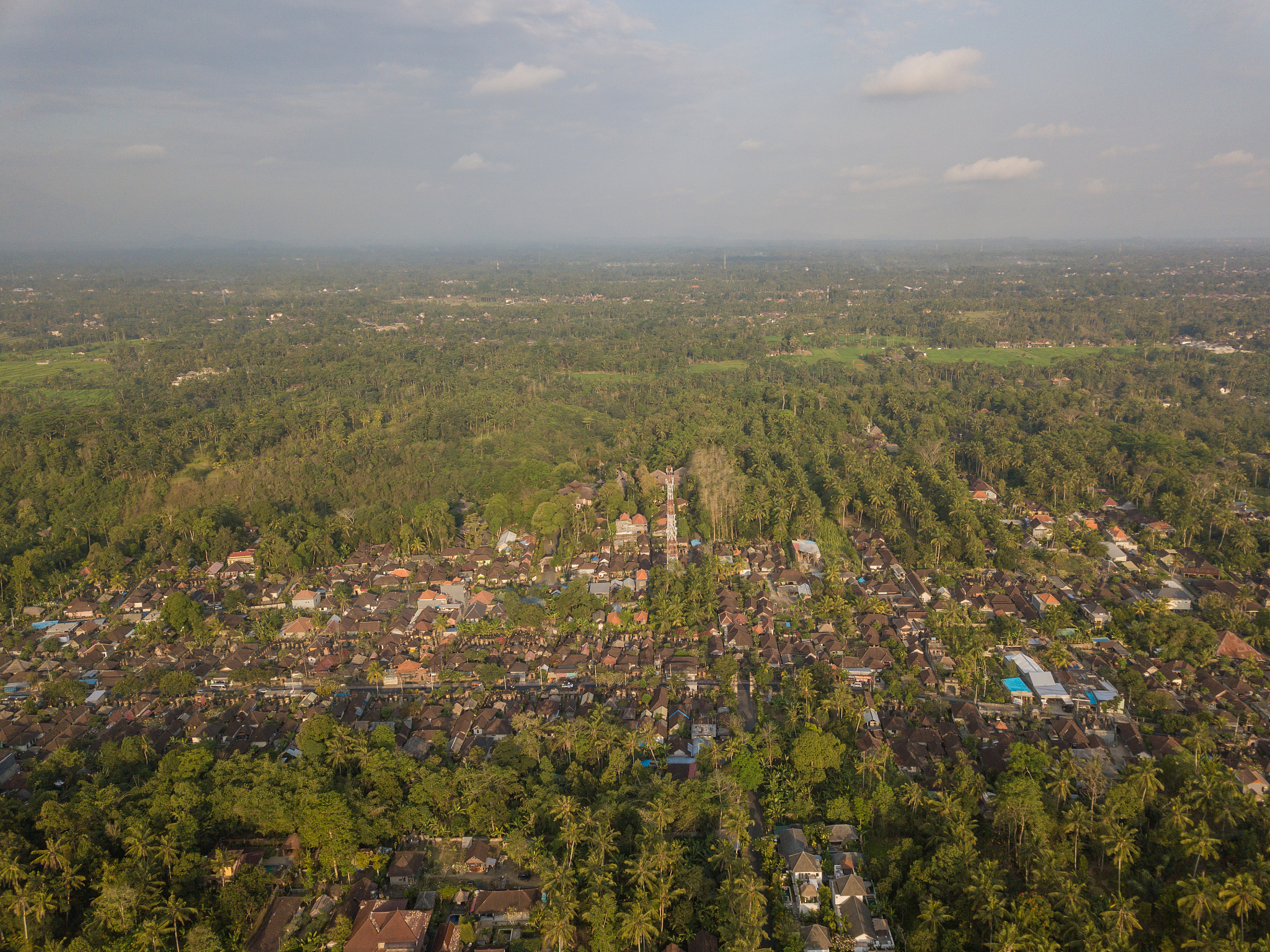 flying around bali island,