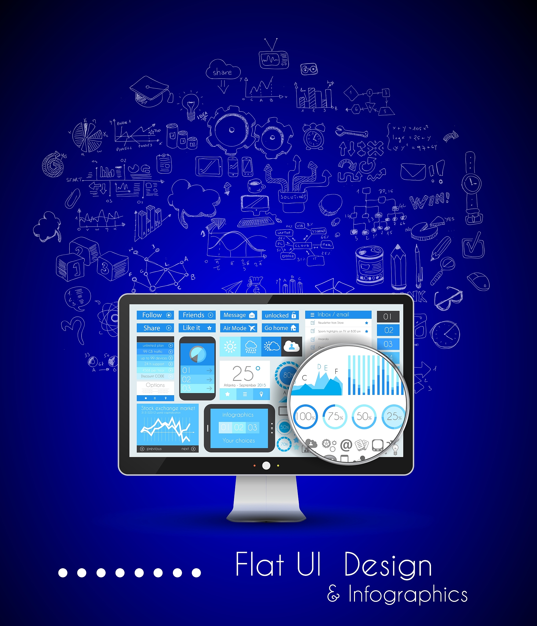business solution and idea conceptual background