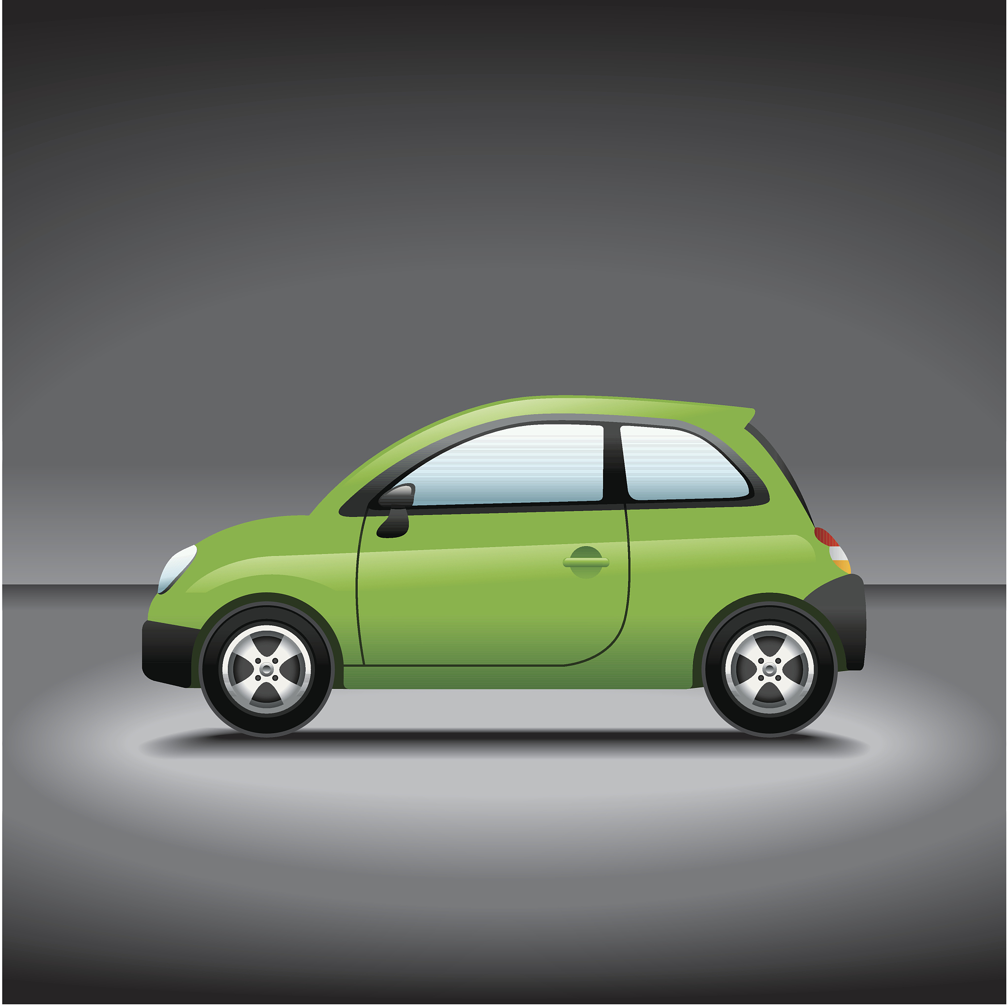 illustration, city car