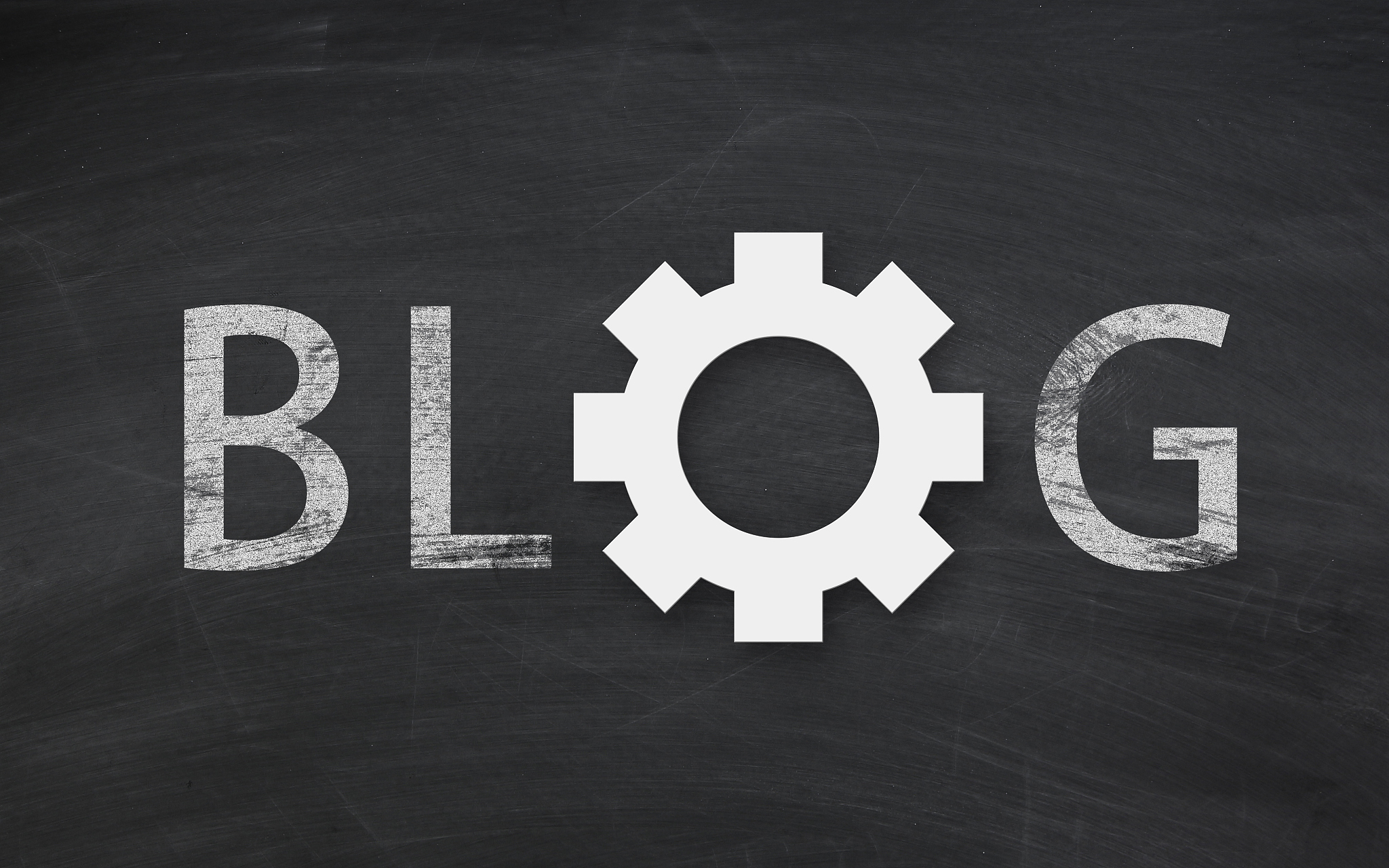 blog chalk text on the blackboard