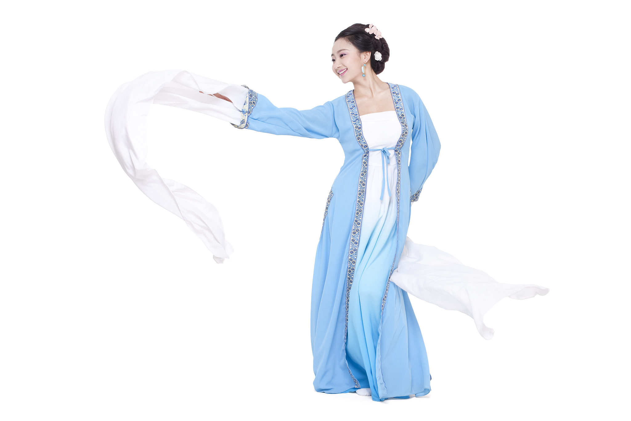 请发挥你的想象一个唐装美女在跳舞给出描绘词以及关键词