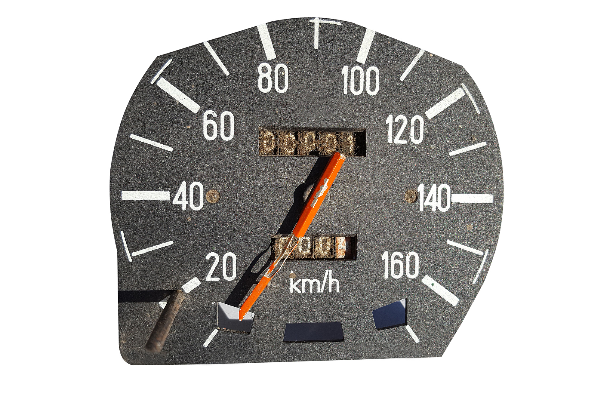 speedometer on white