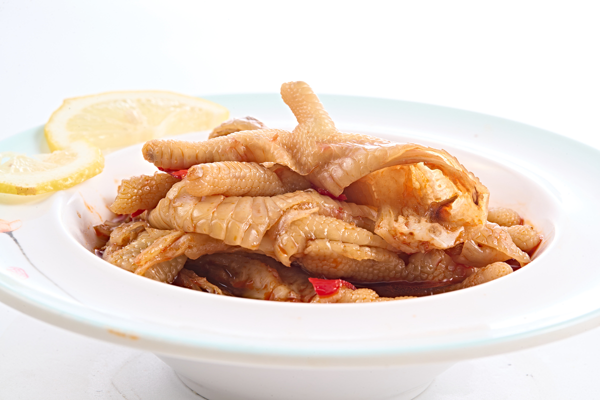 美味的柠檬腌鸡爪
