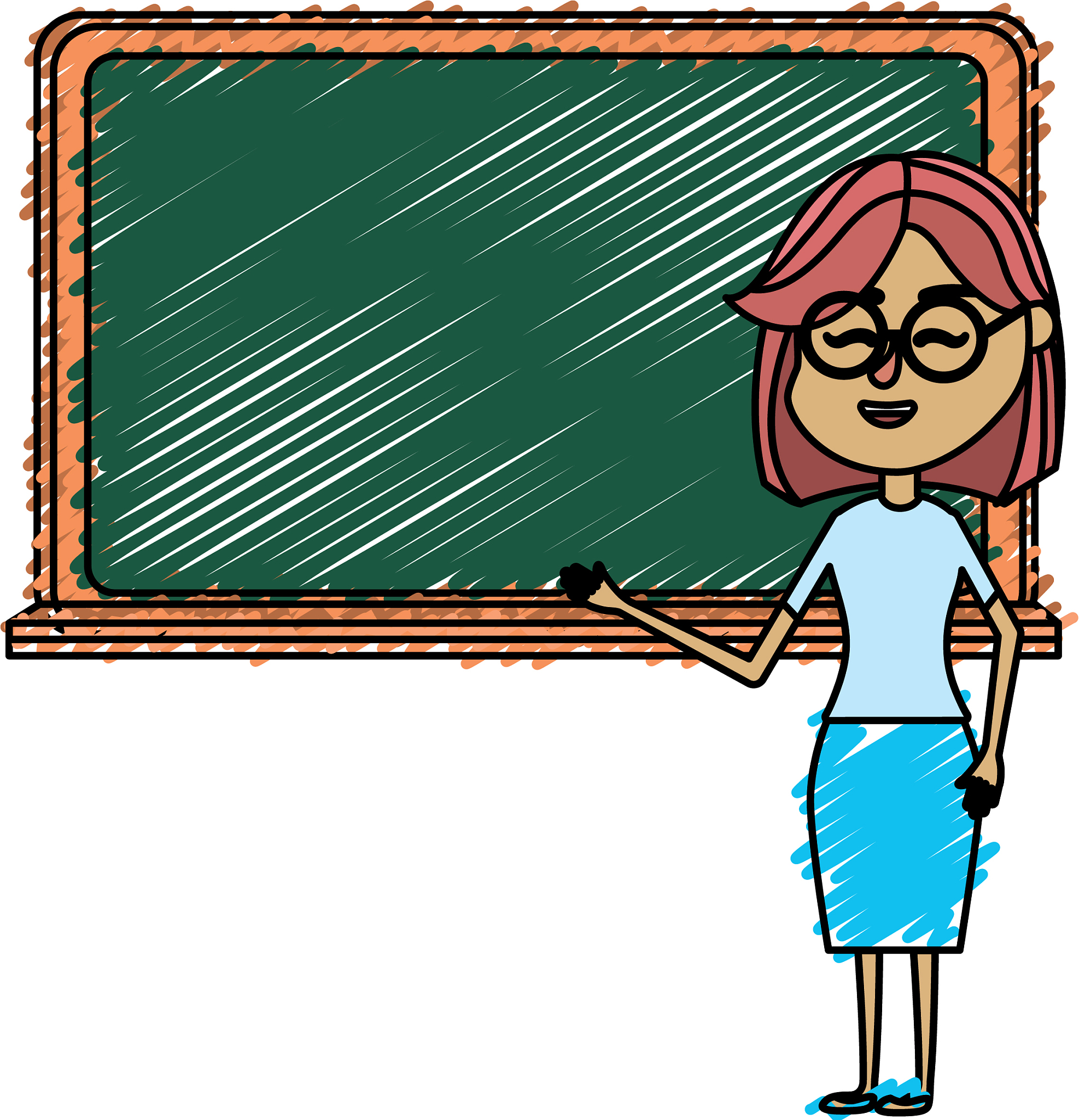 woman teacher teaching to the student in the