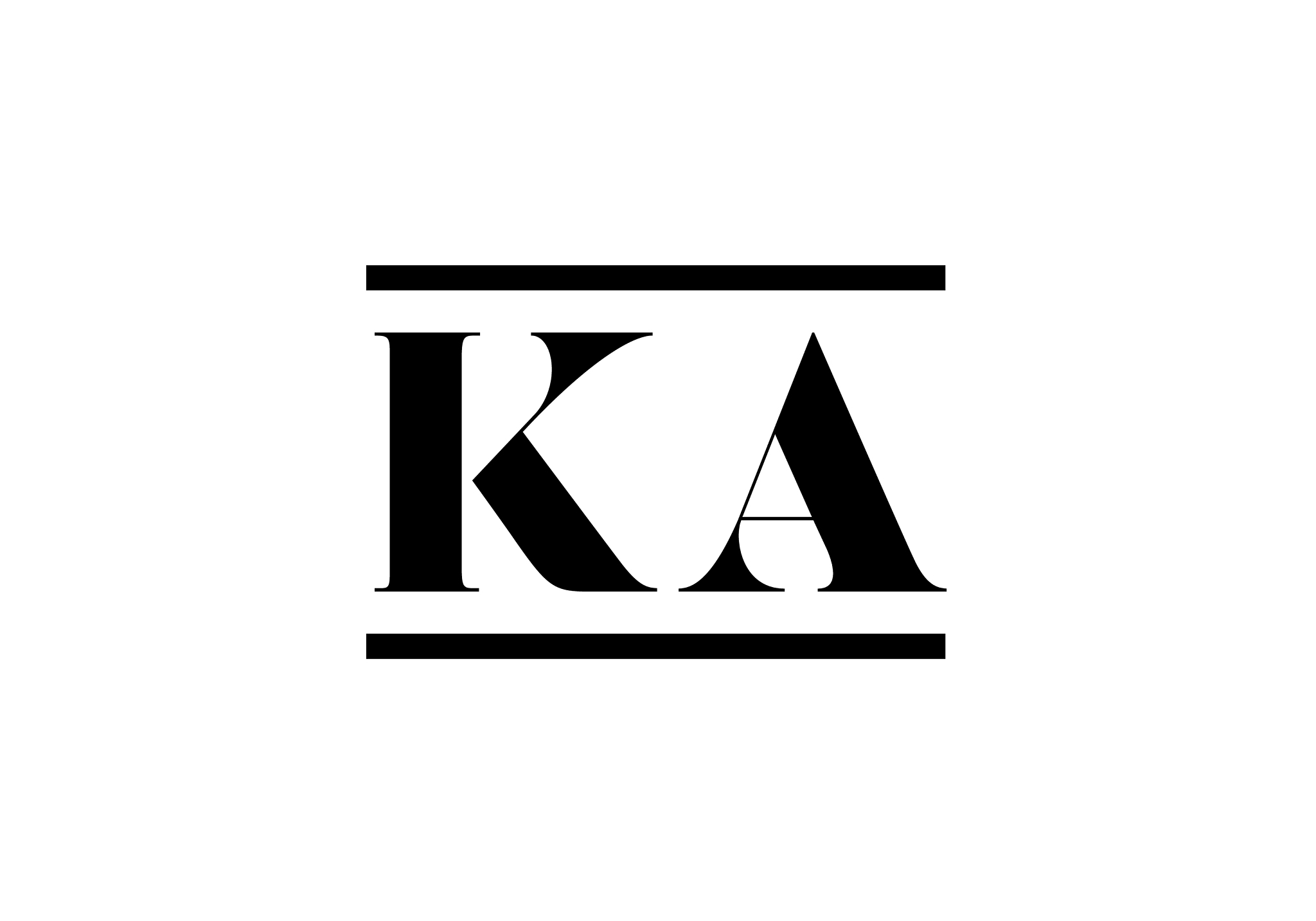 initial monogram letter k a logo design template