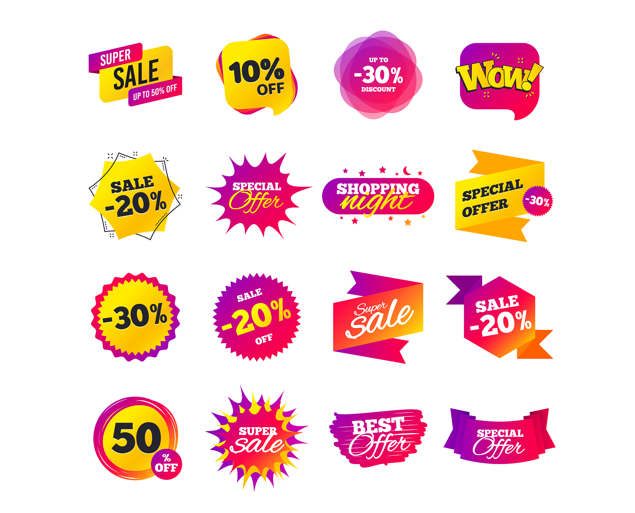 sale banner templates special offer tags