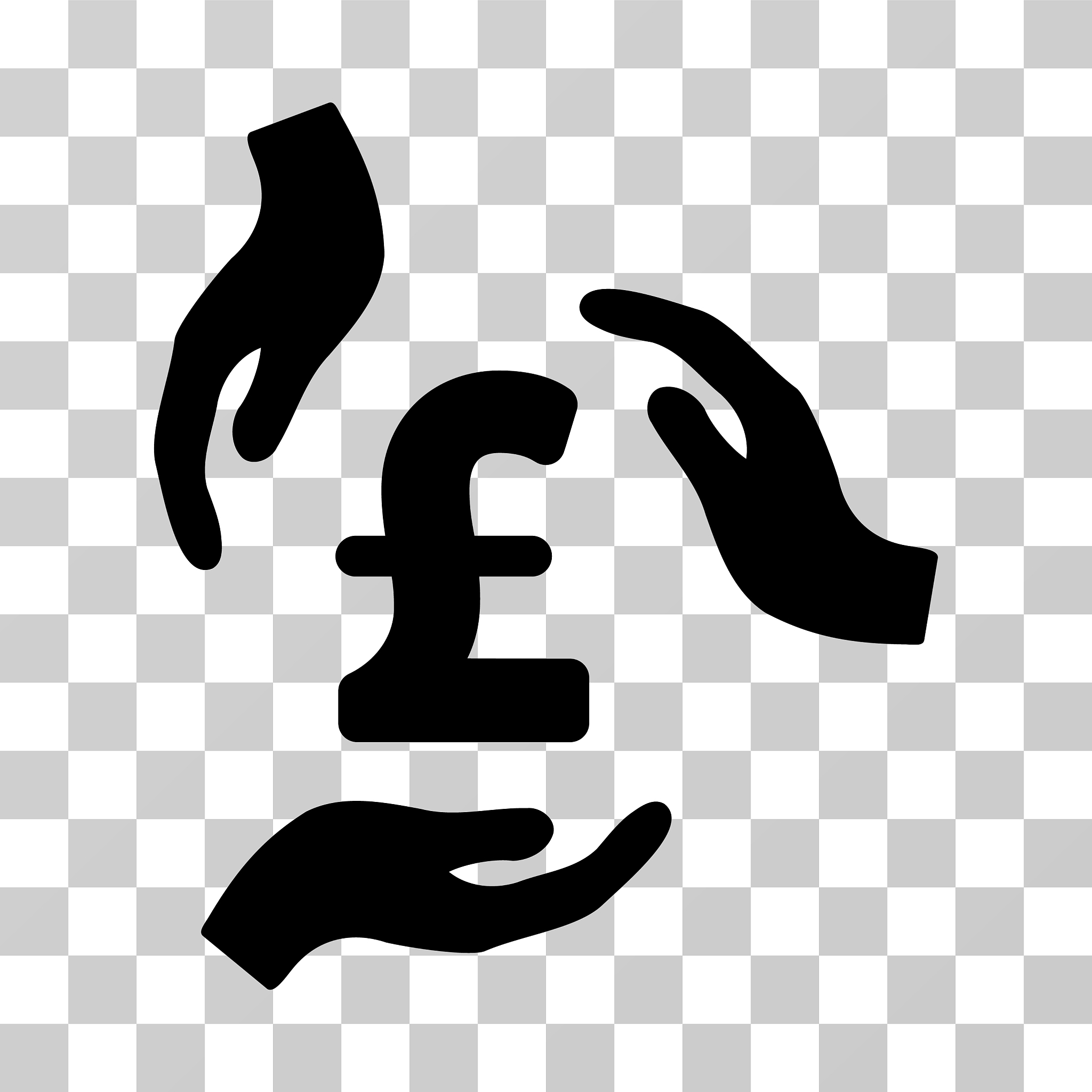 pound care hands icon