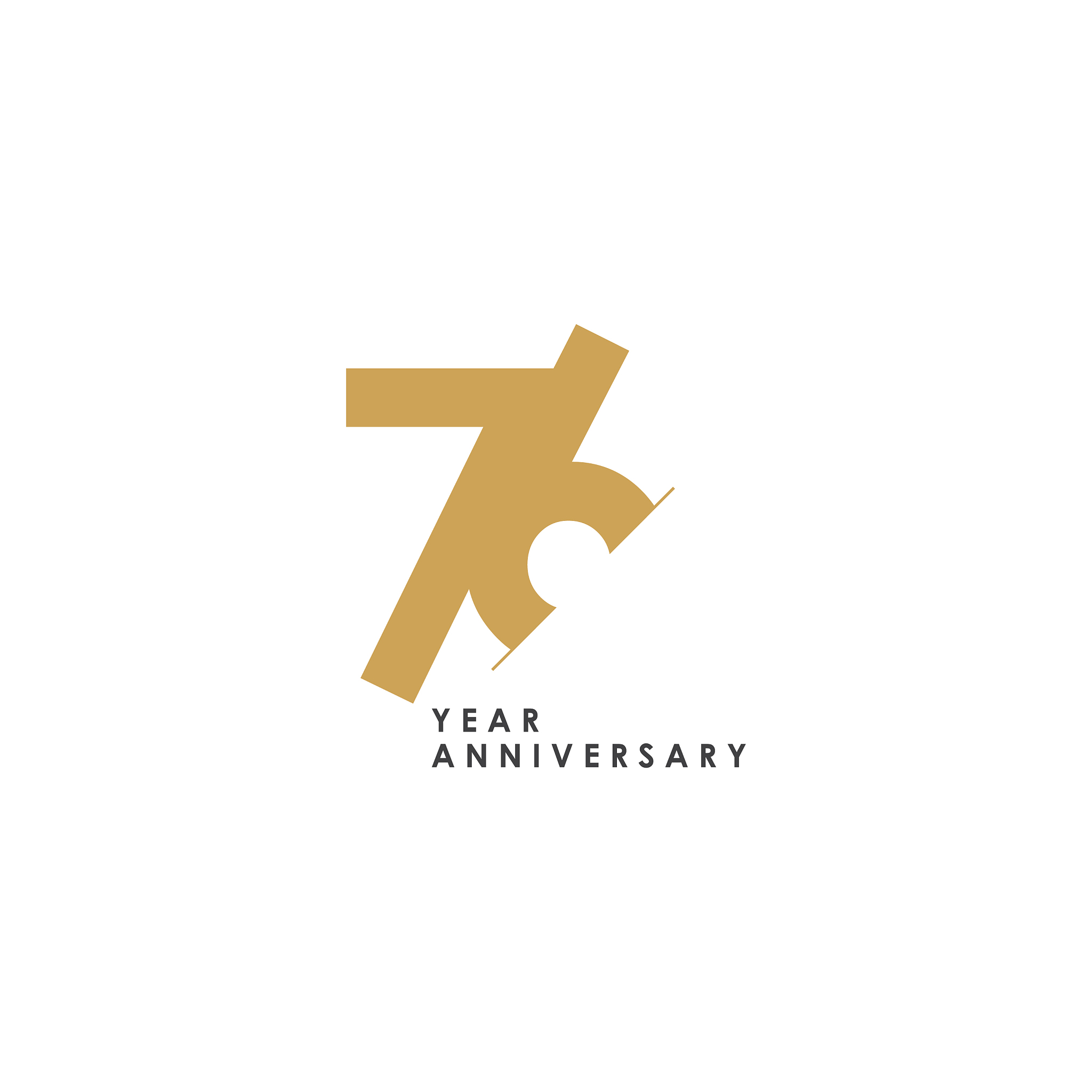76 year anniversary template design