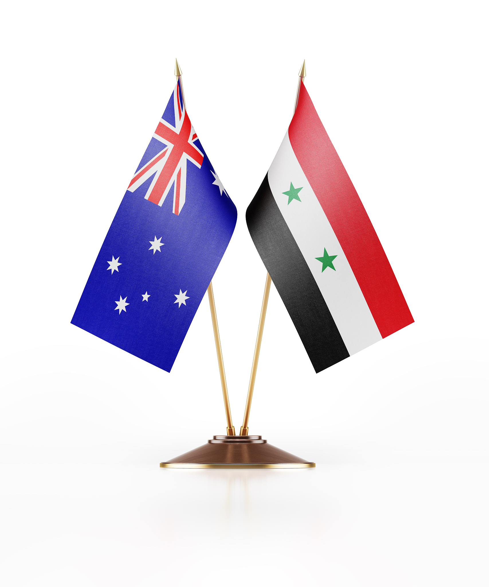 miniature flag of  australia and syria