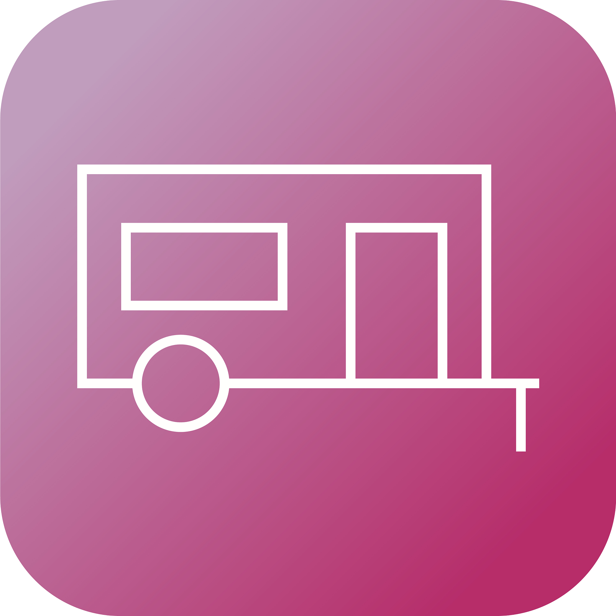 beautiful container line icon