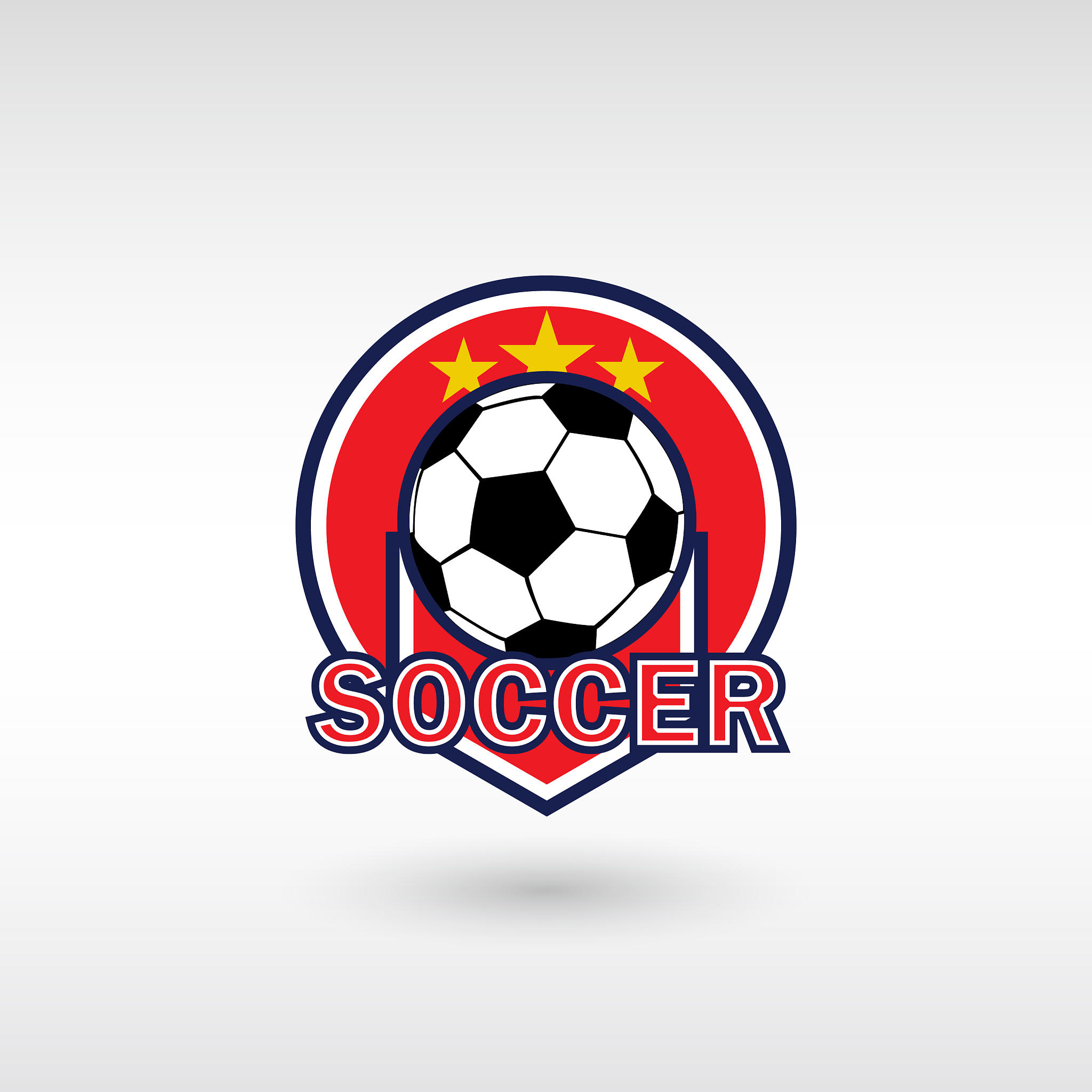 soccer football logo emblem designs templates on
