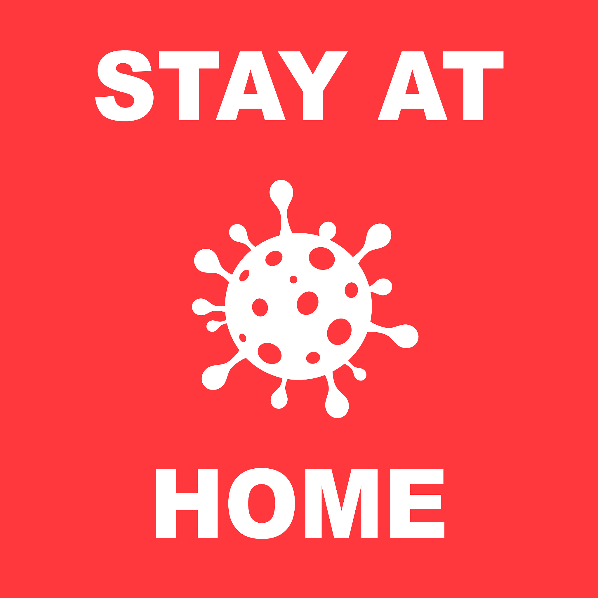 stay home quarantine coronavirus epidemic illustration for socia