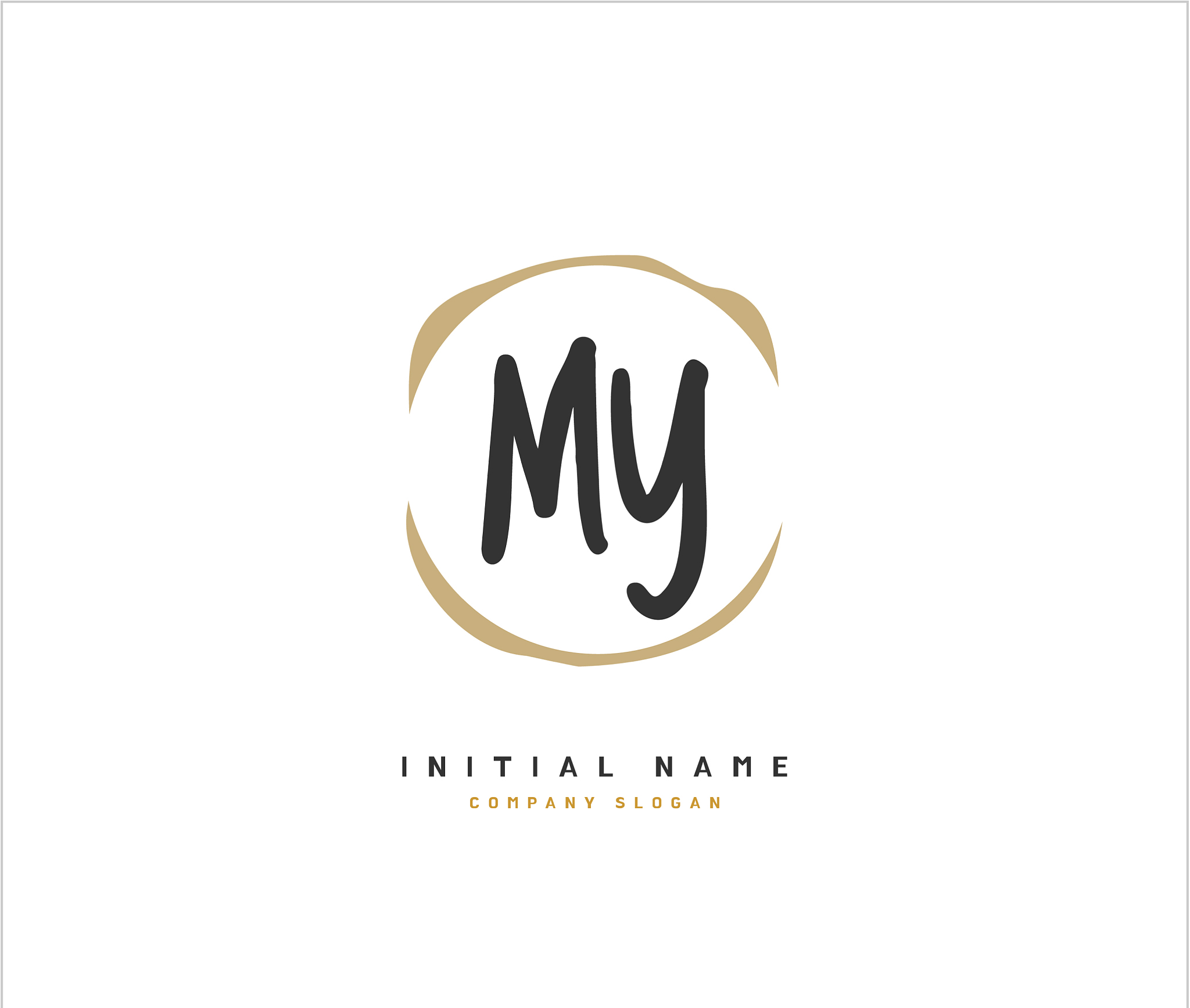 m y my beauty initial logo handwriting logo of