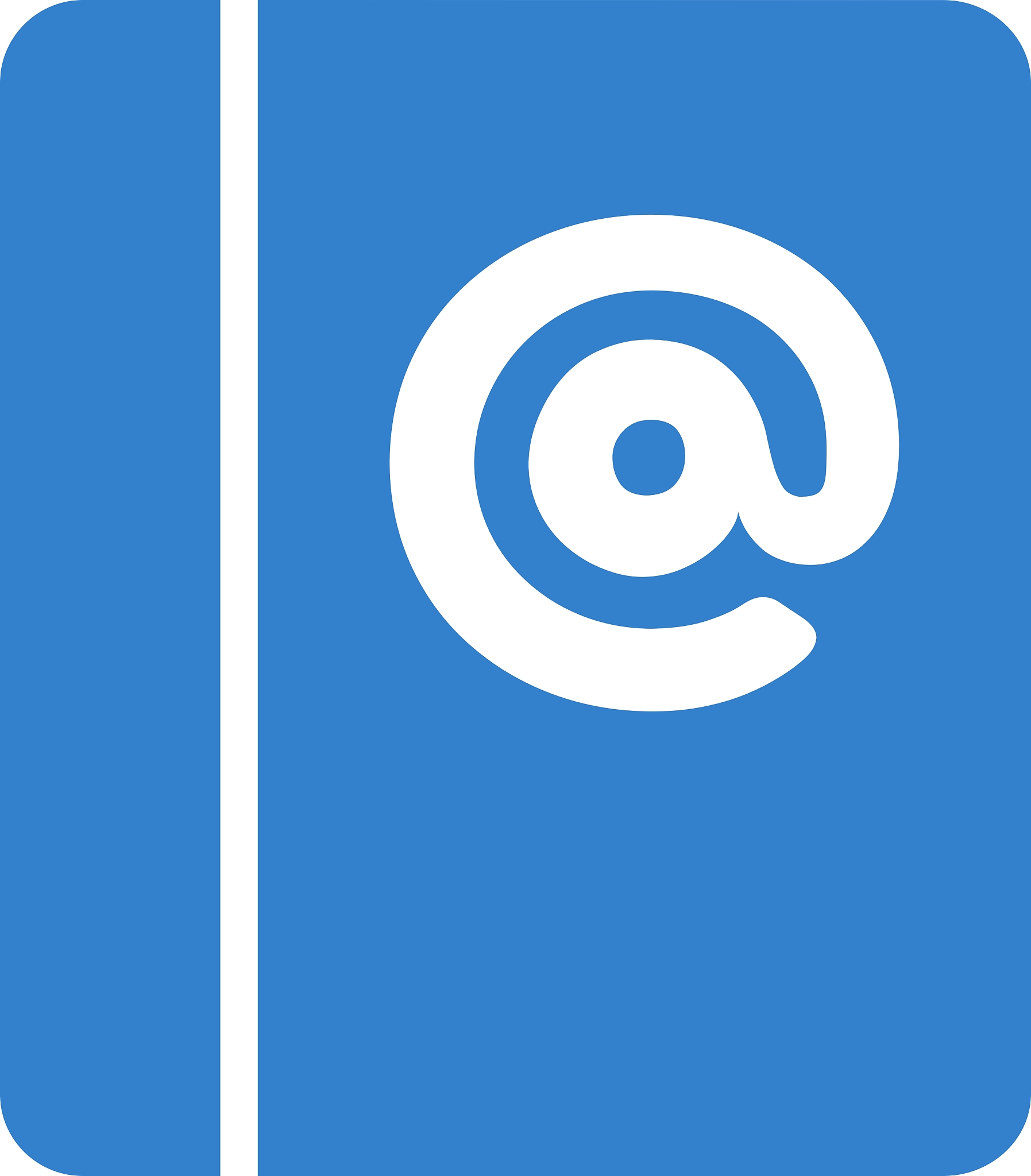 emails icon from business bicolor set