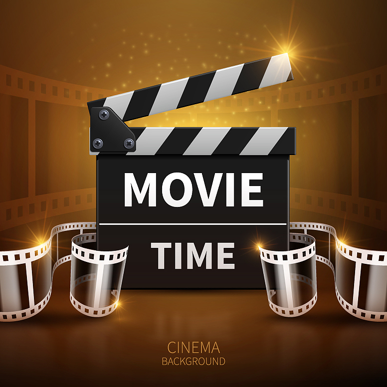 online movie and television background with