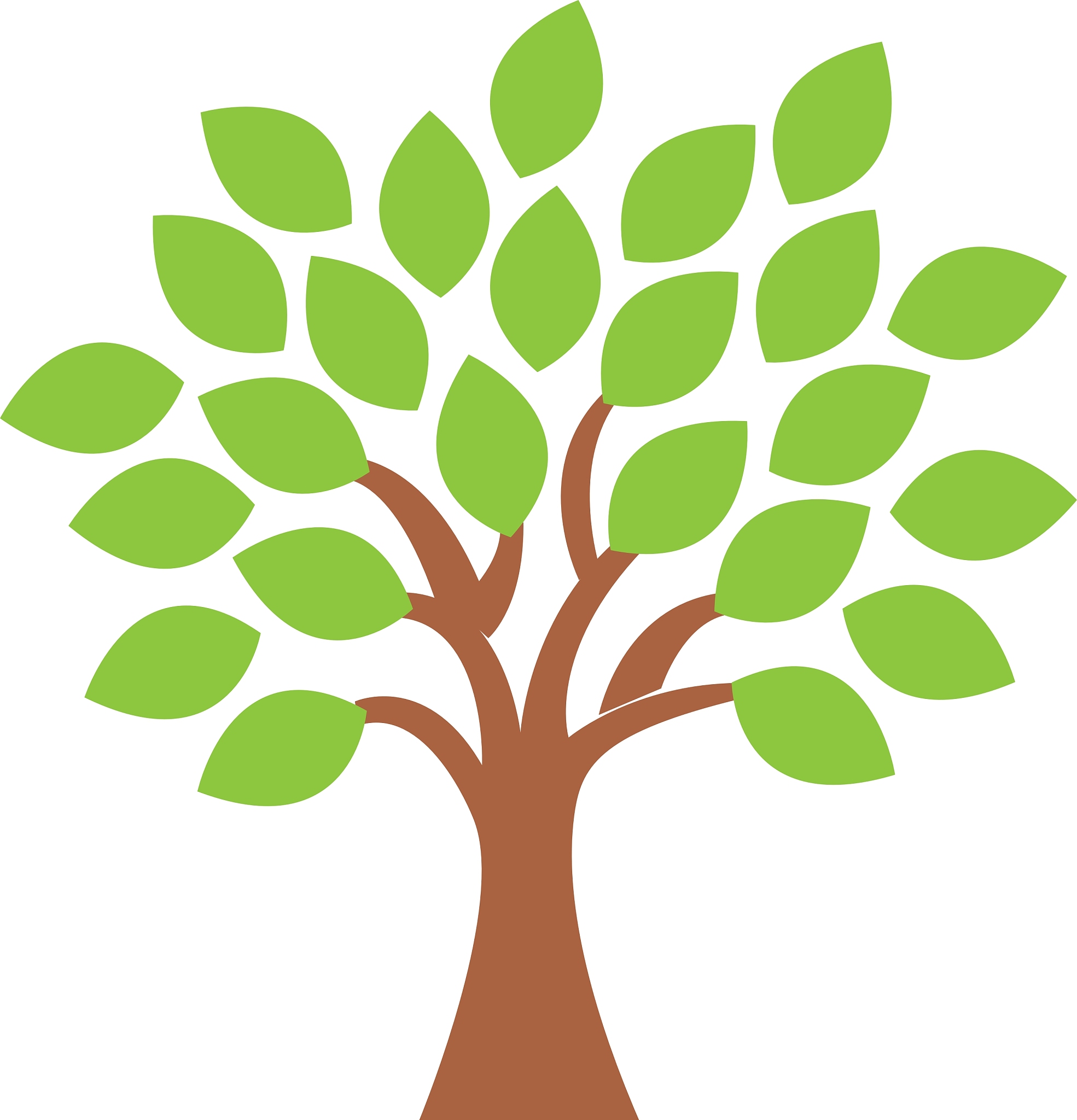 tree plant isolated icon