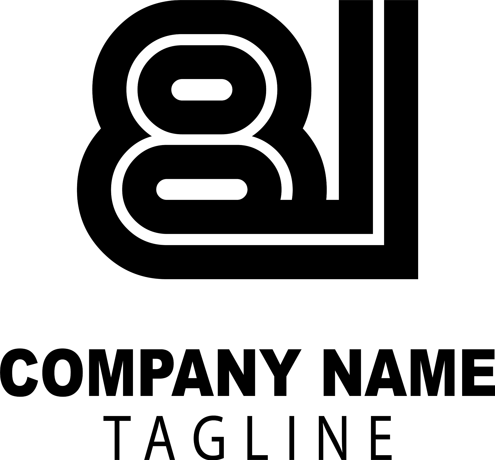initial letter creative logo template