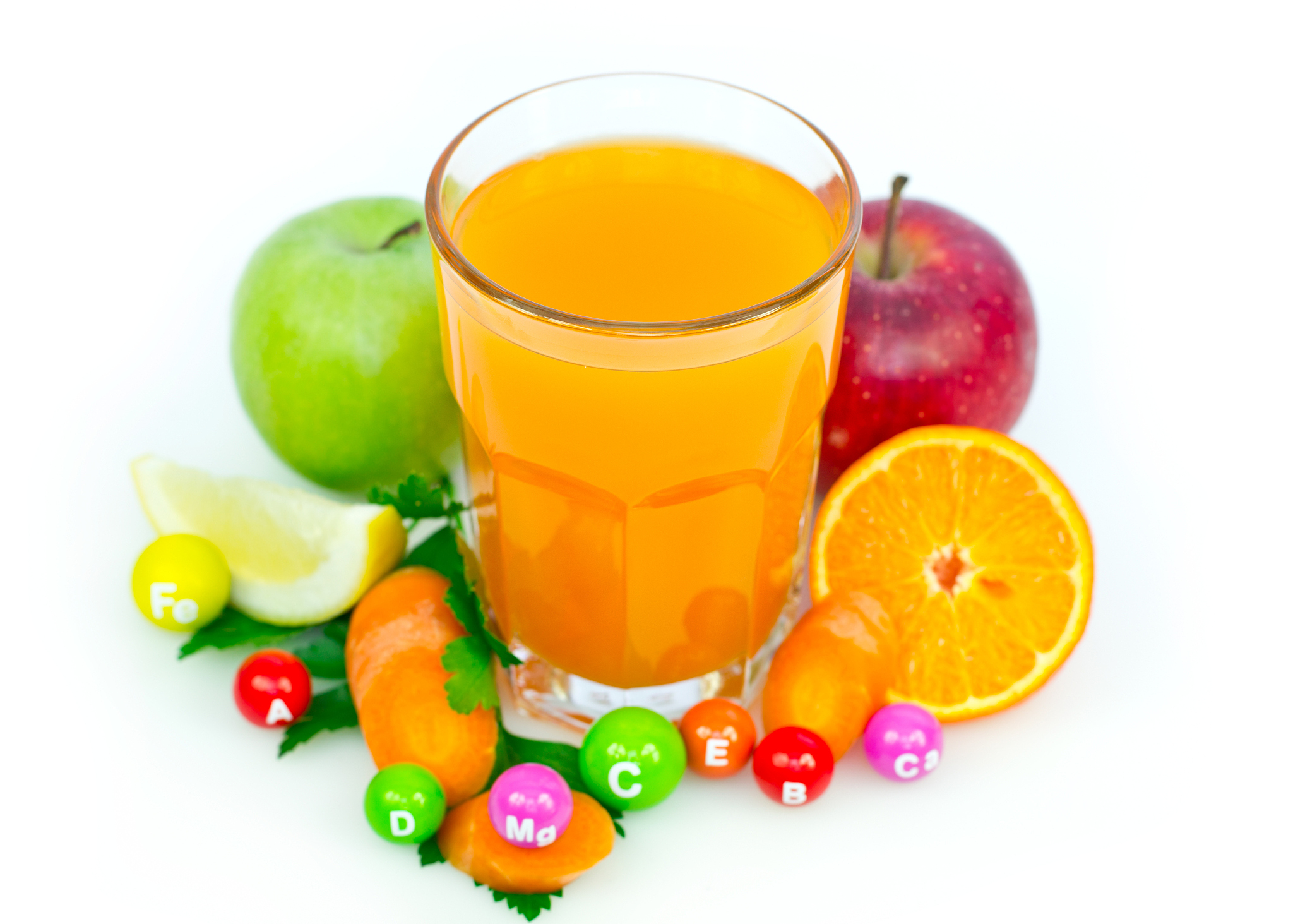 fresh and healthy multivitamin juice