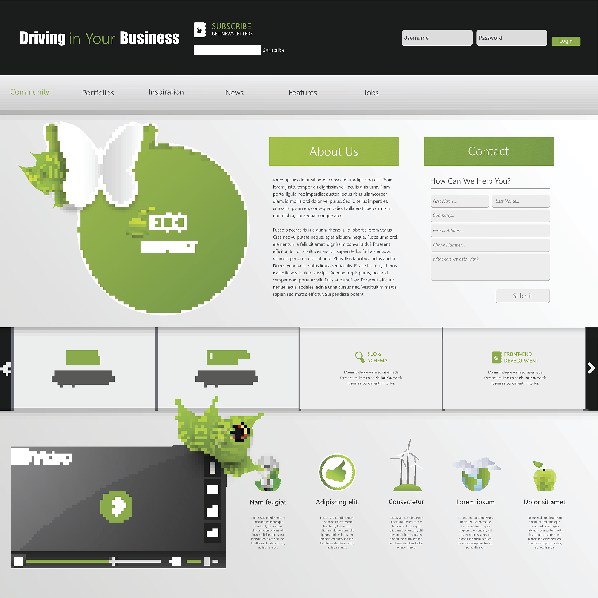 eco website template