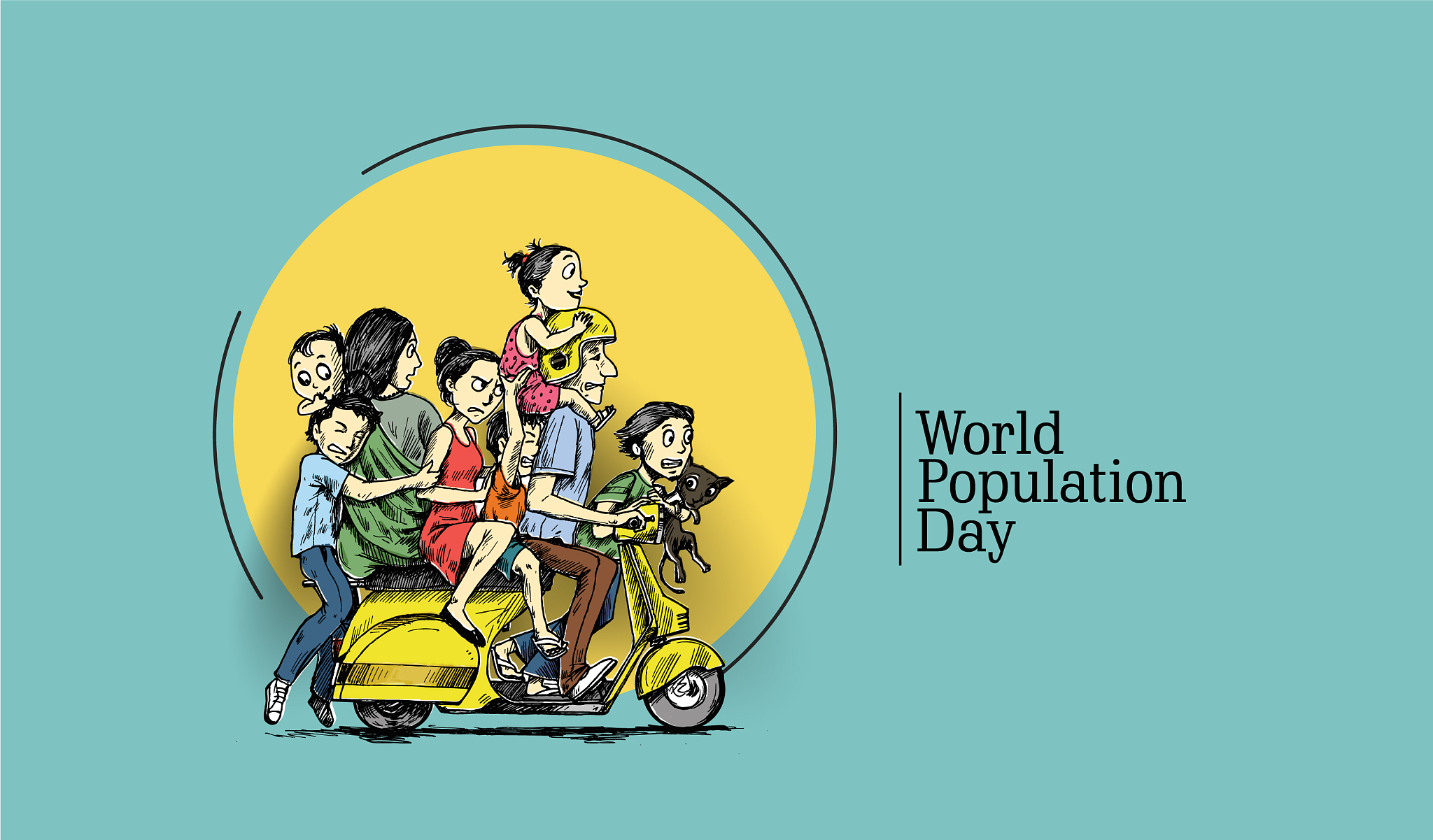 world population day 11 july happy with his