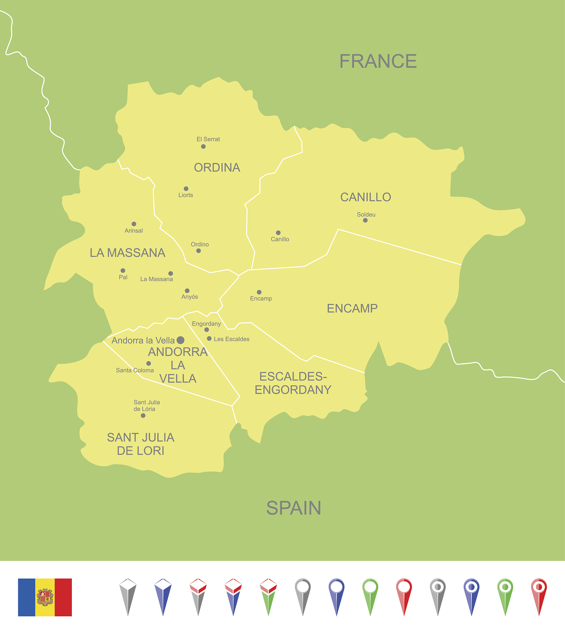 map of andorra