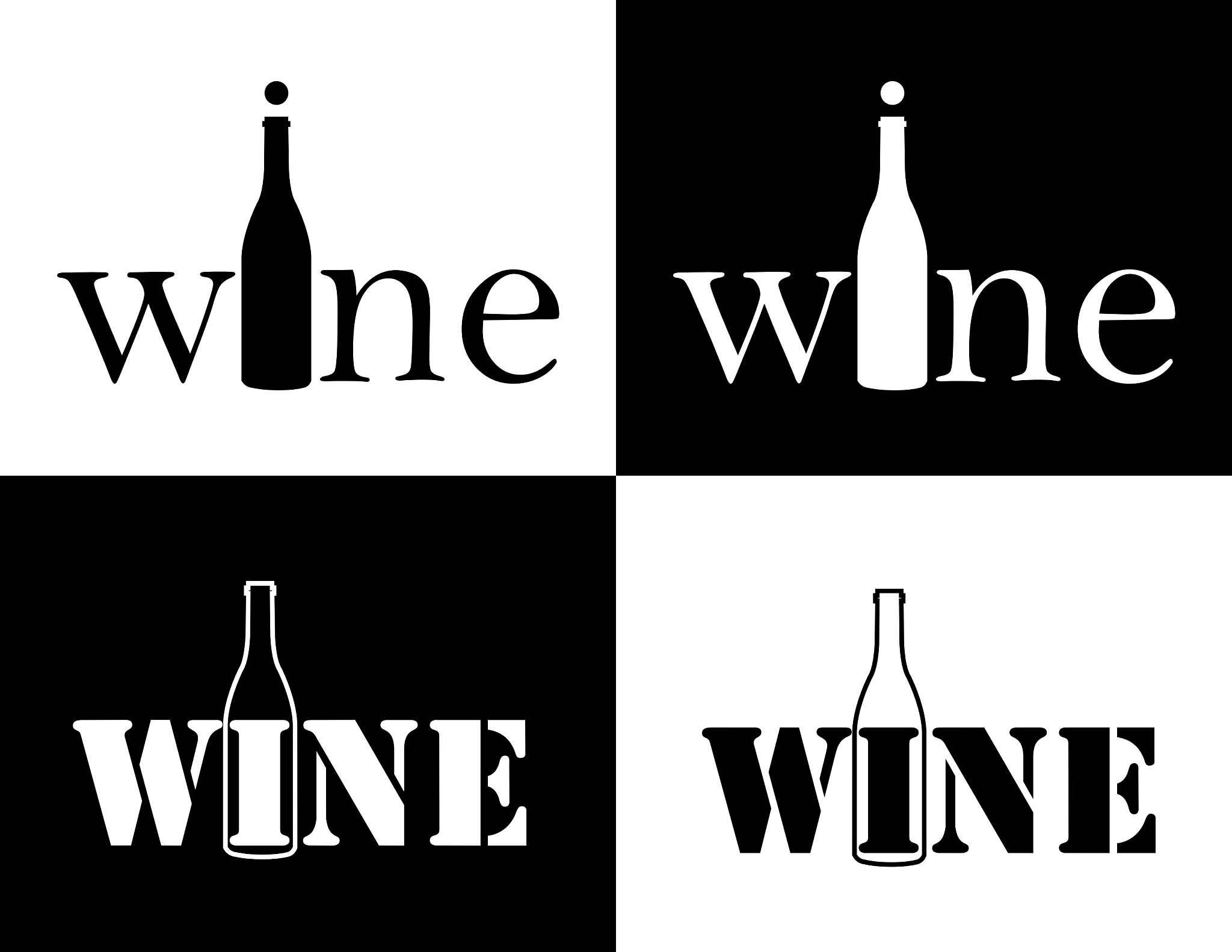 set symbol of wine