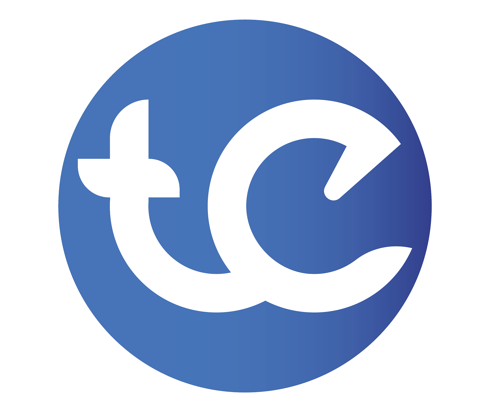 letter t and e concept design