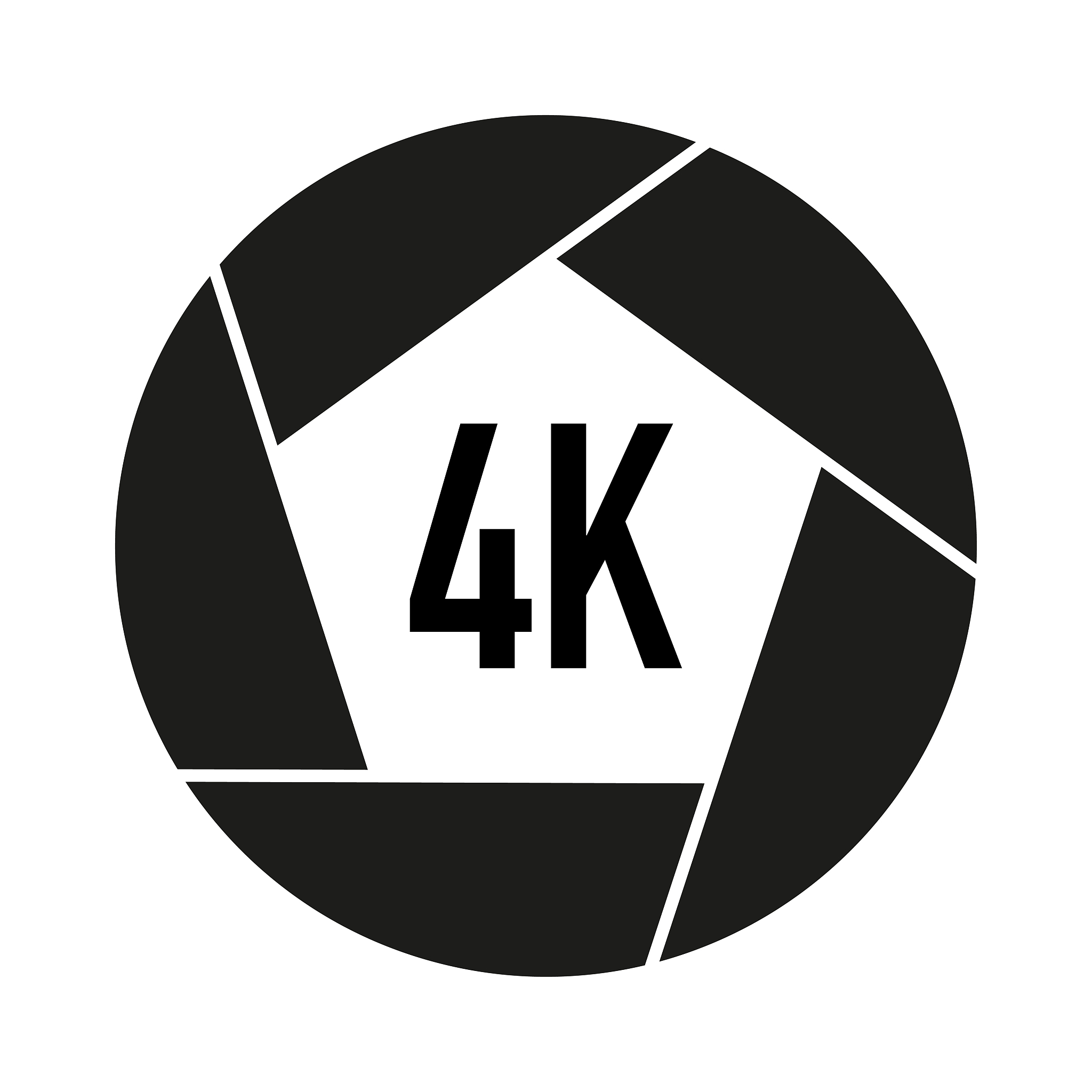 photo video formats in black and white